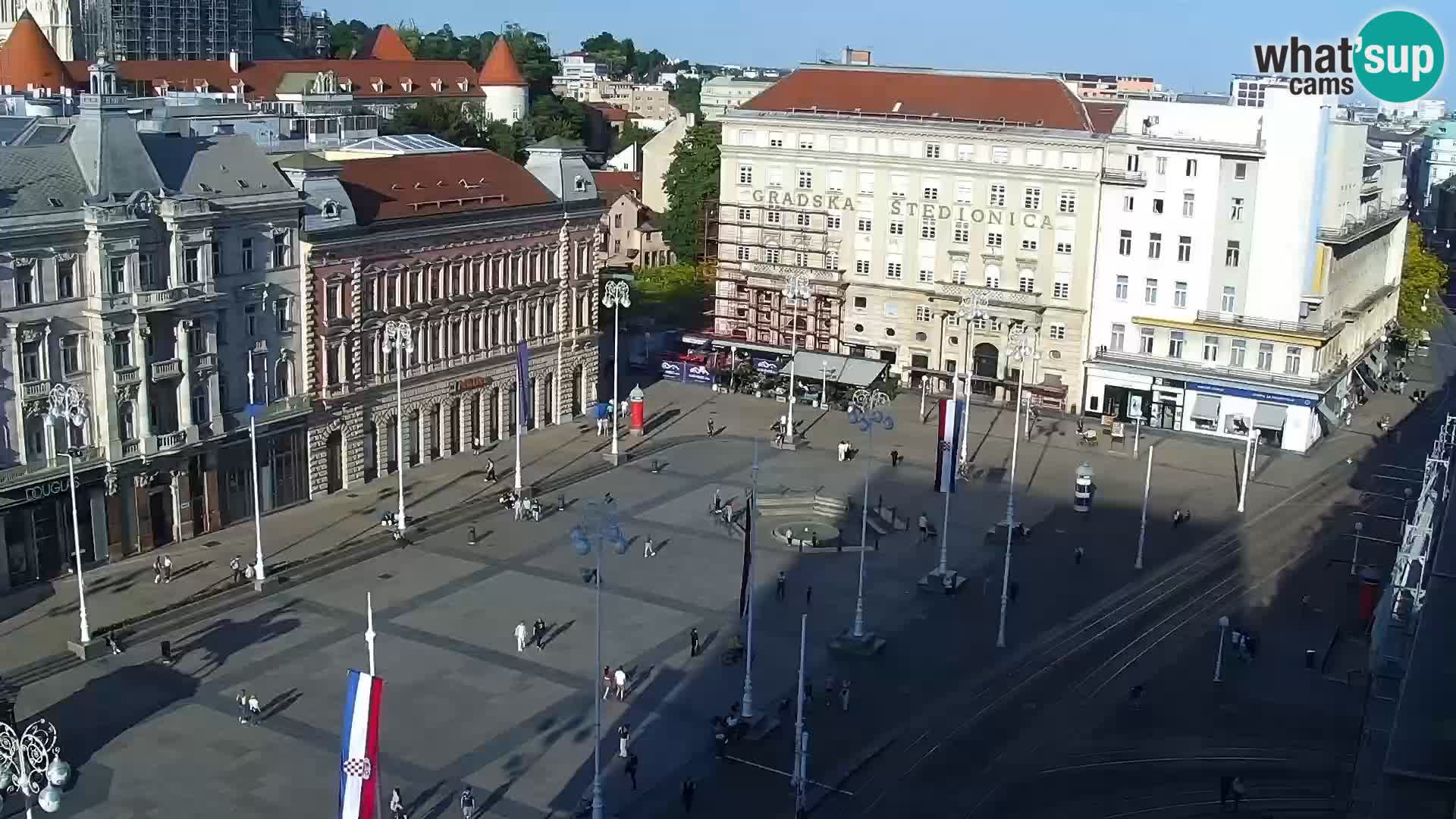 Kamera v živo Zagreb – Trg Bana Jelačića
