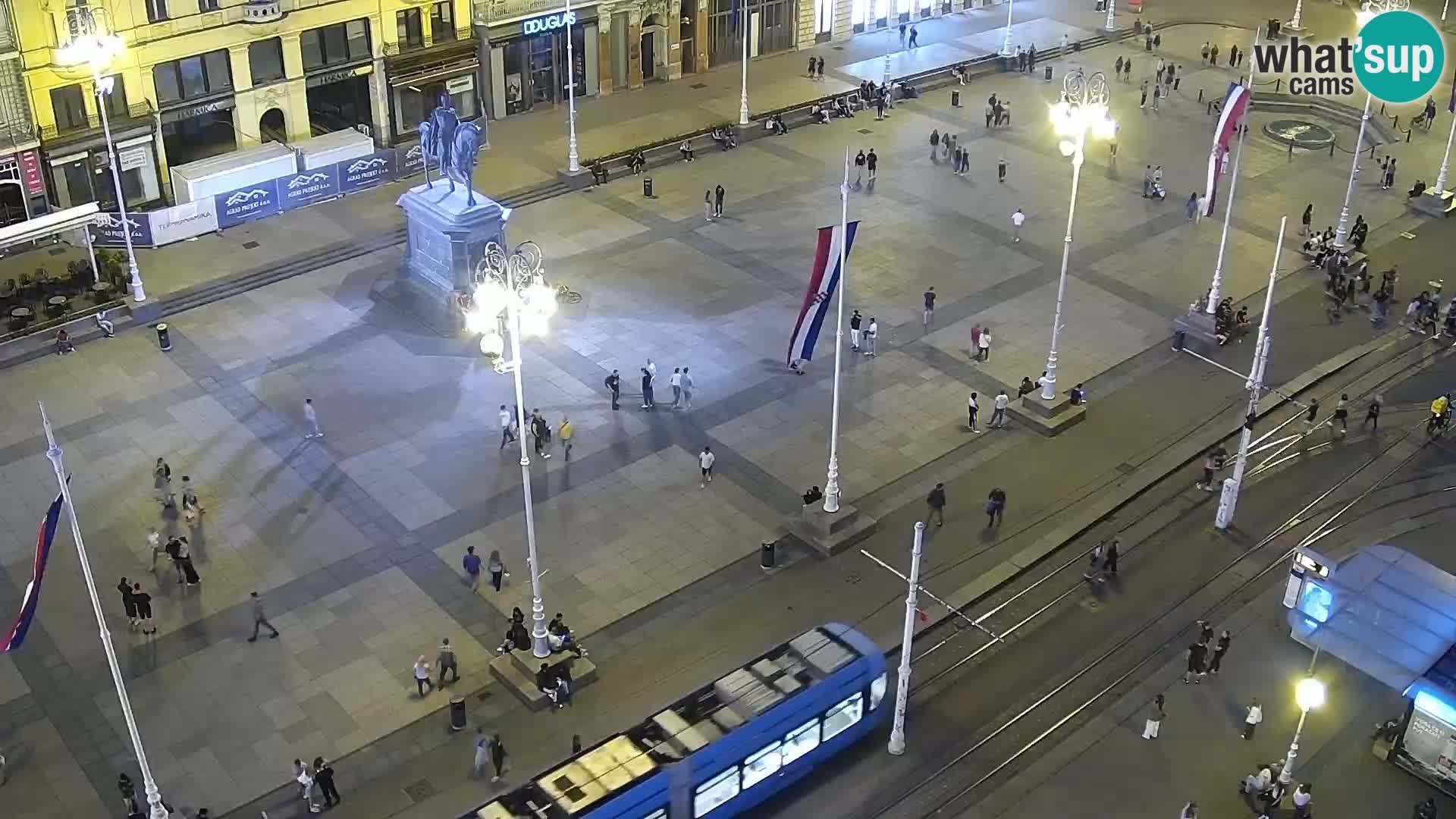 Kamera v živo Zagreb – Trg Bana Jelačića