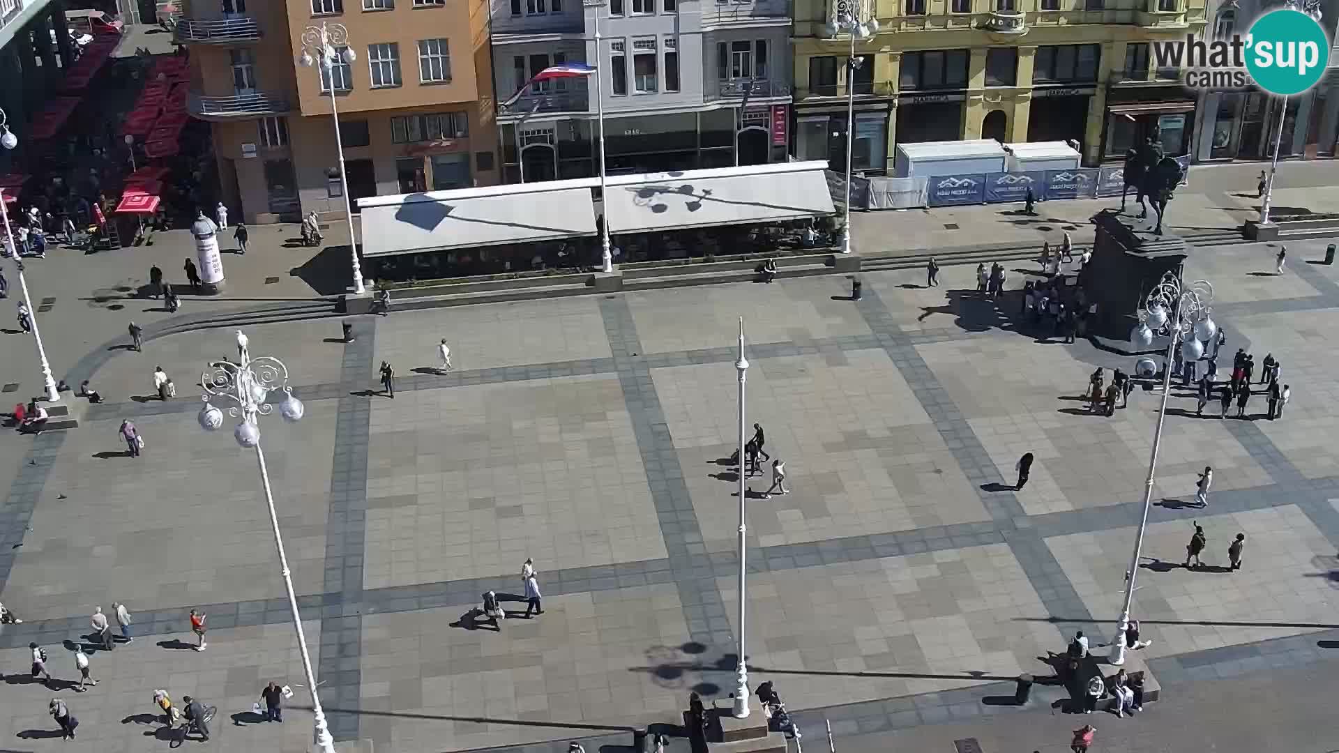 Zagreb – Bana Jelačića square panorama