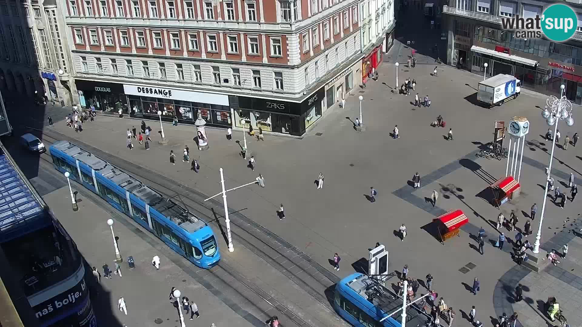Webcam live Zagreb – Piazza Ban Jelačić