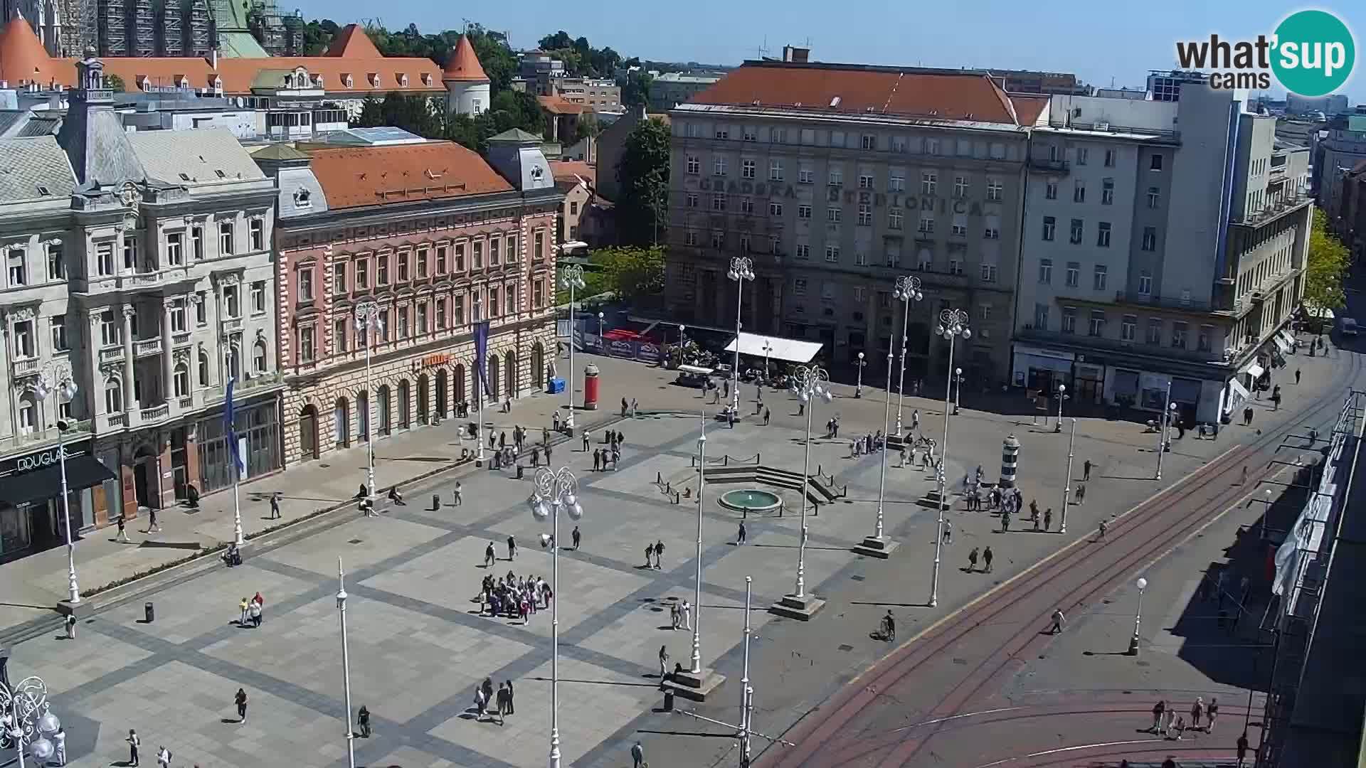 Kamera v živo Zagreb – Trg Bana Jelačića