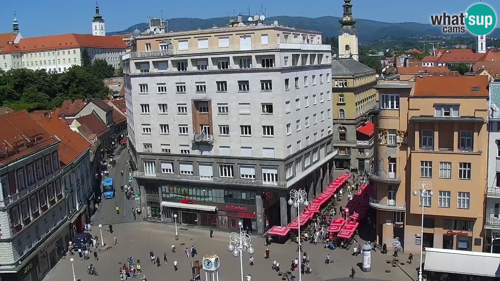 Trg Bana Jelačića web kamera Zagreb – Hotel Dubrovnik