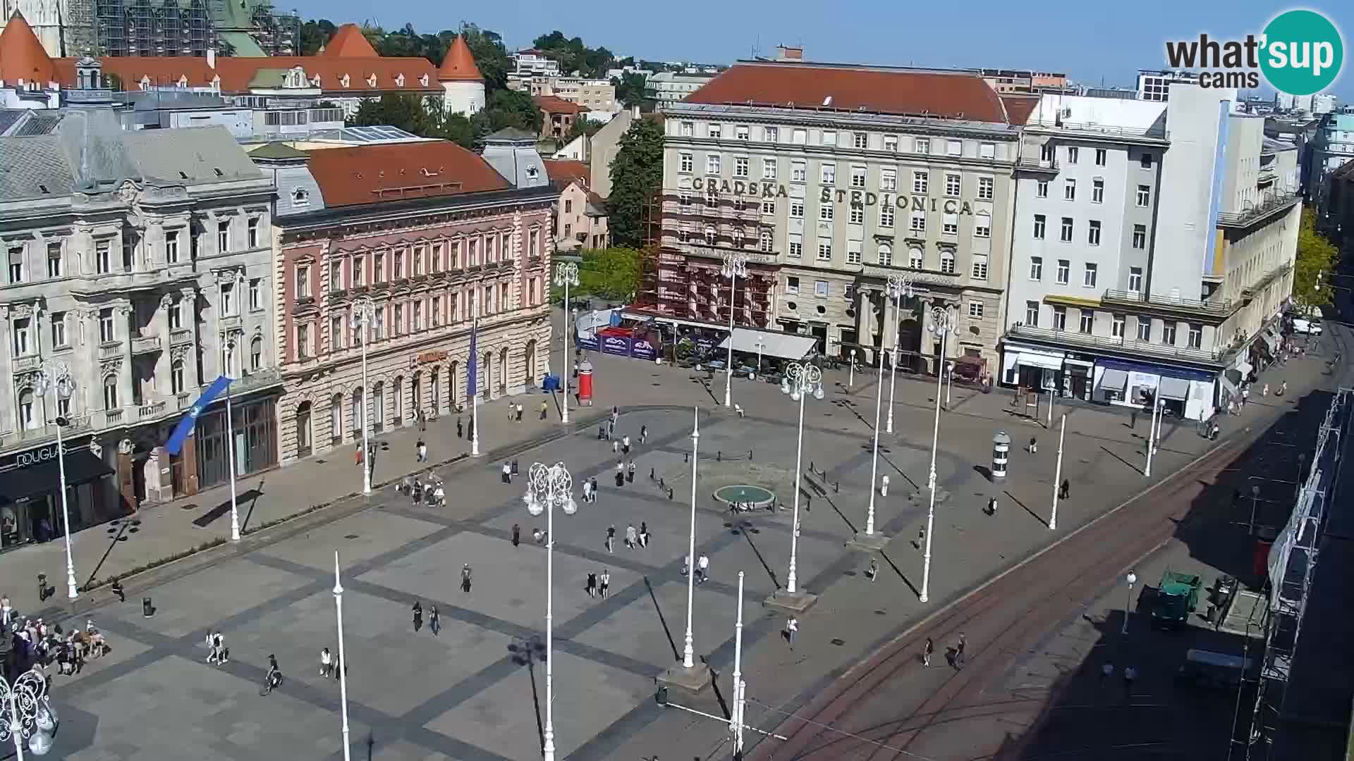 Ban Jelačić Platz  Live webcam Zagreb – Hotel Dubrovnik