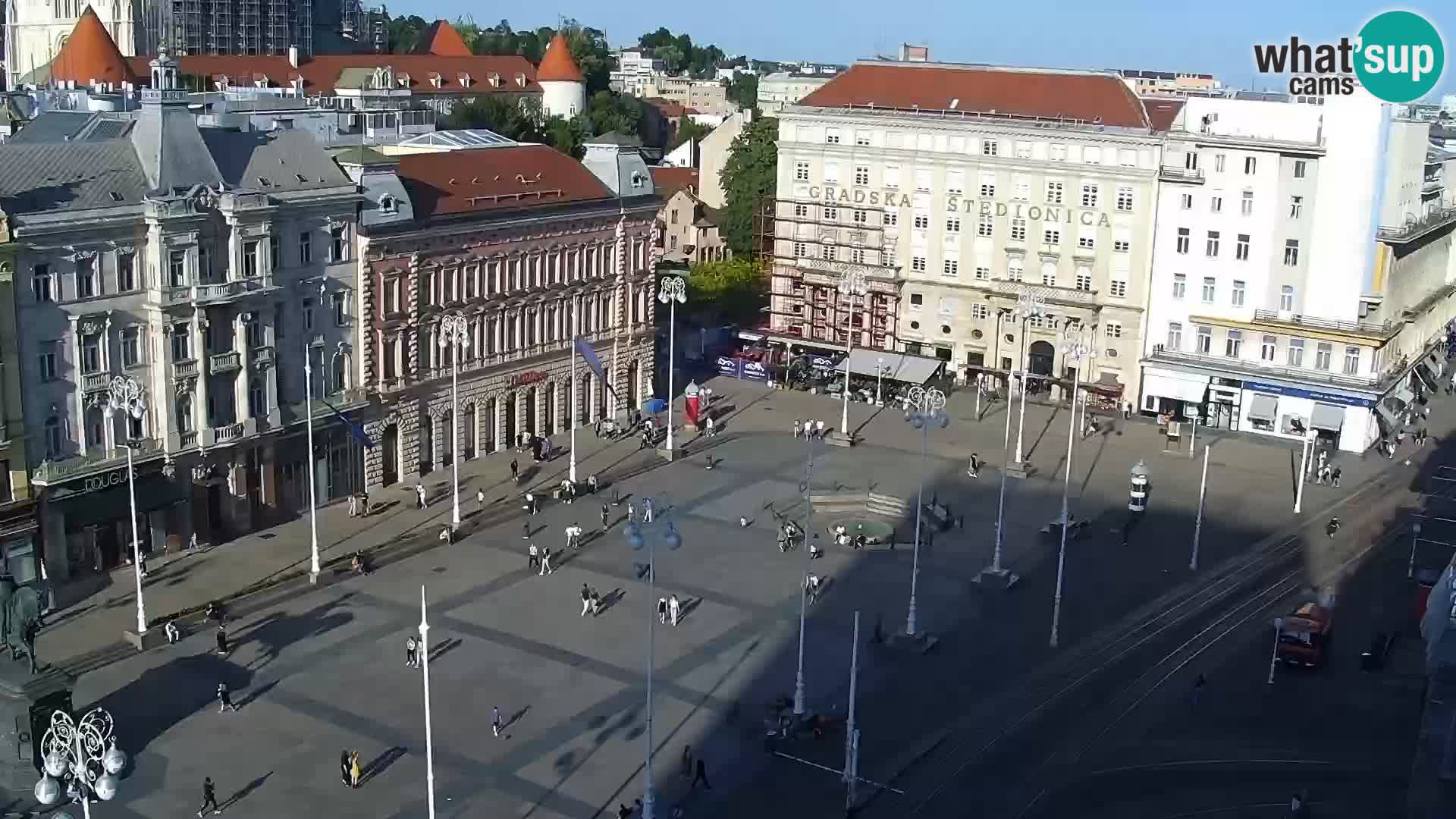 Webcam live Zagreb – Piazza Ban Jelačić
