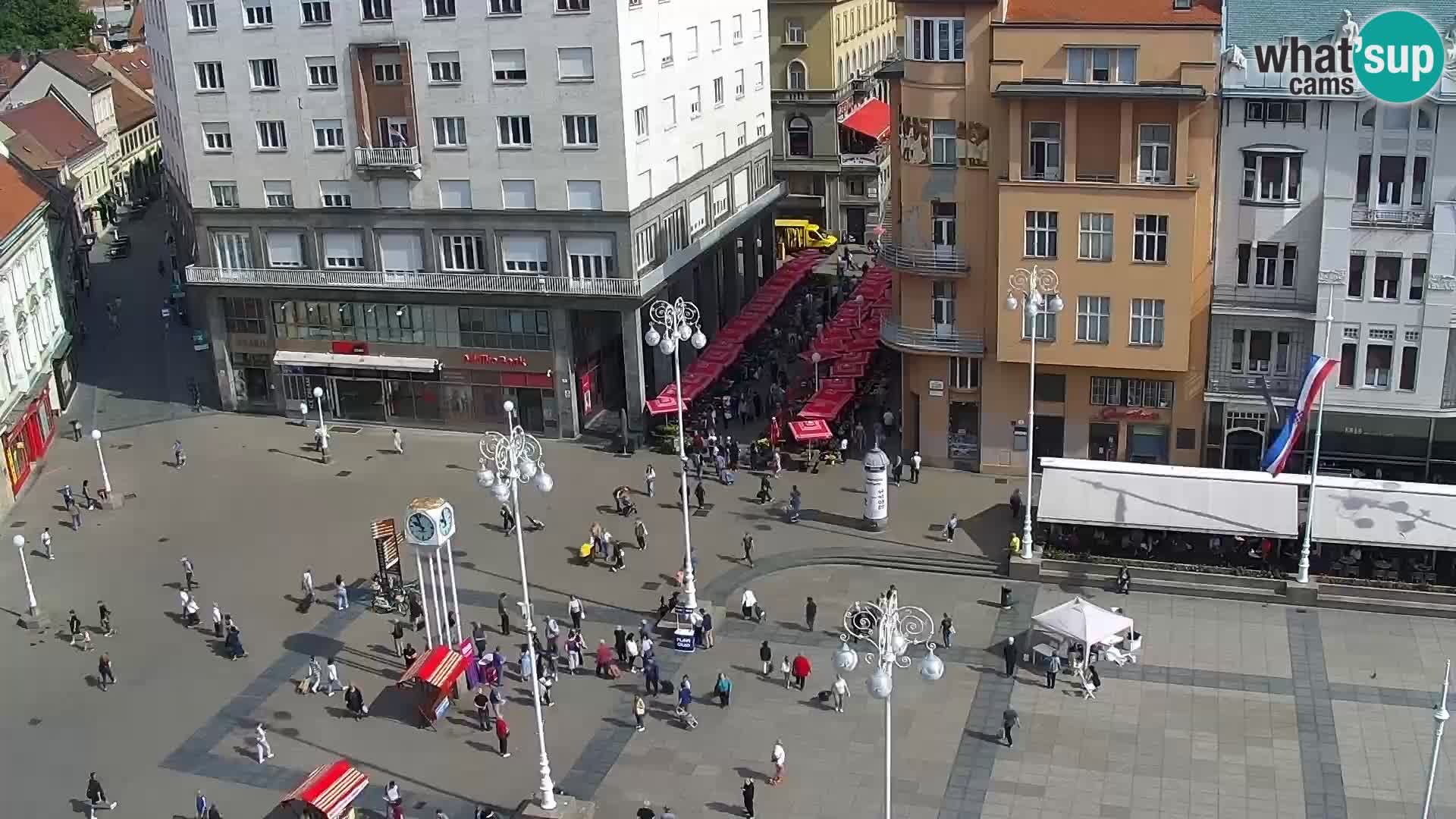 Zagreb – Bana Jelačića square panorama