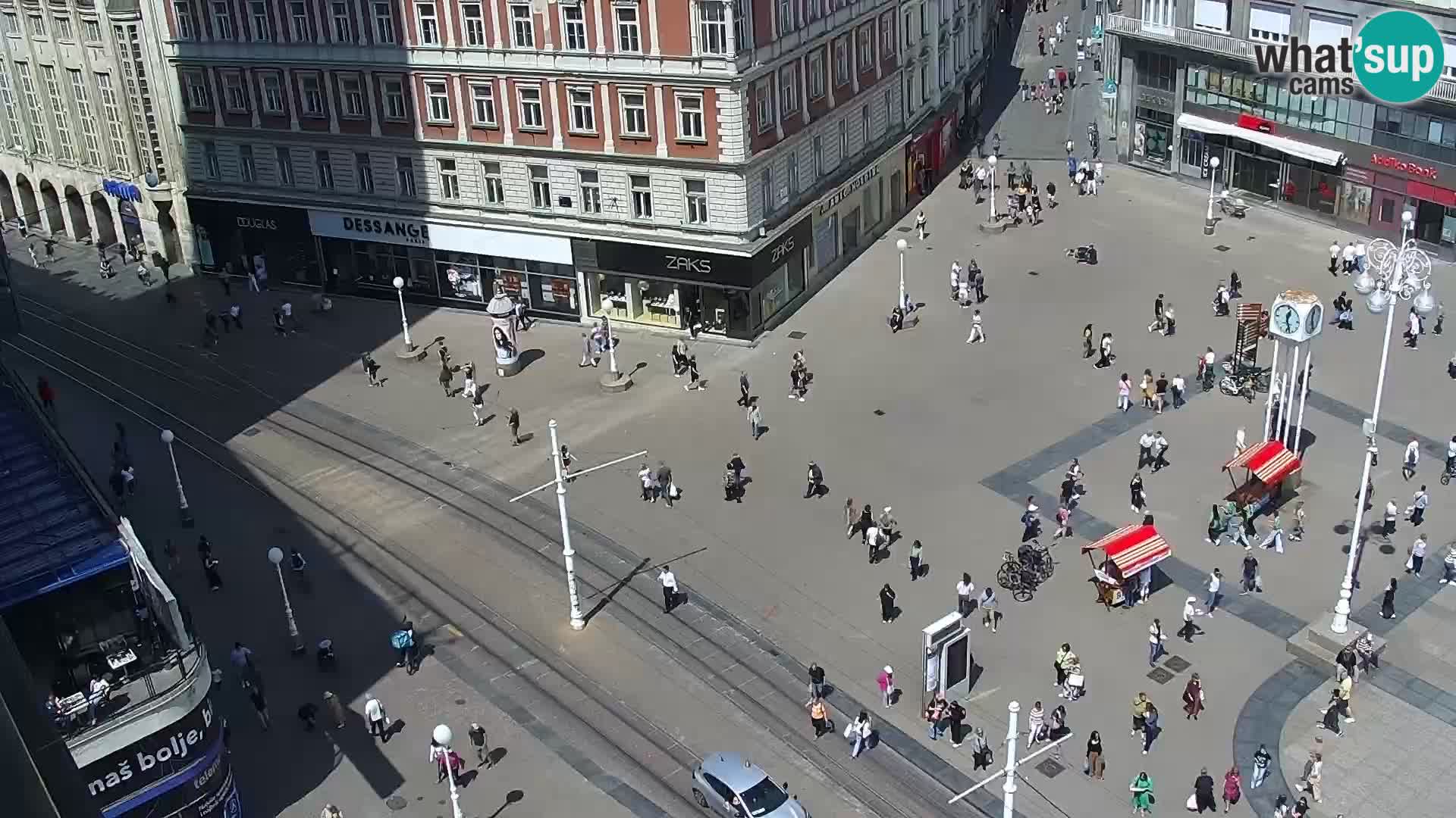 Trg Bana Jelačića web kamera Zagreb – Hotel Dubrovnik