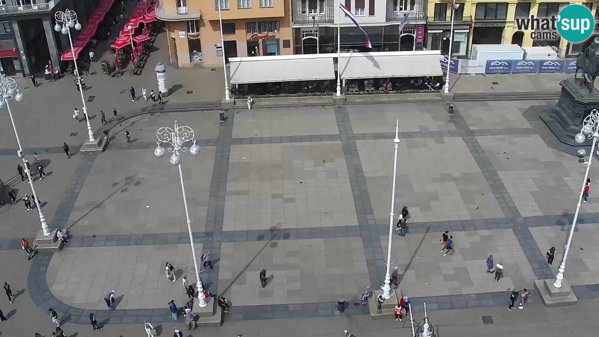 Kamera v živo Zagreb – Trg Bana Jelačića