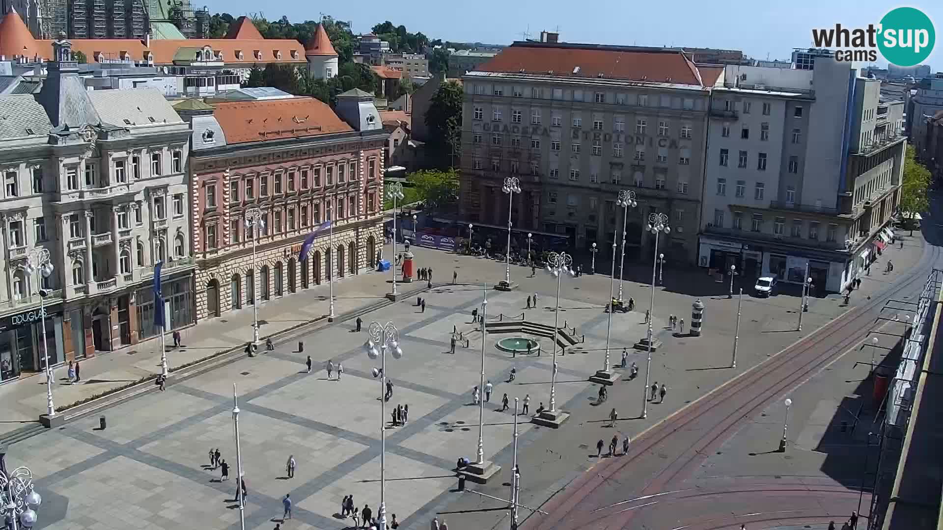 Plaza Ban Jelačić camera en vivo Zagreb – Hotel Dubrovnik