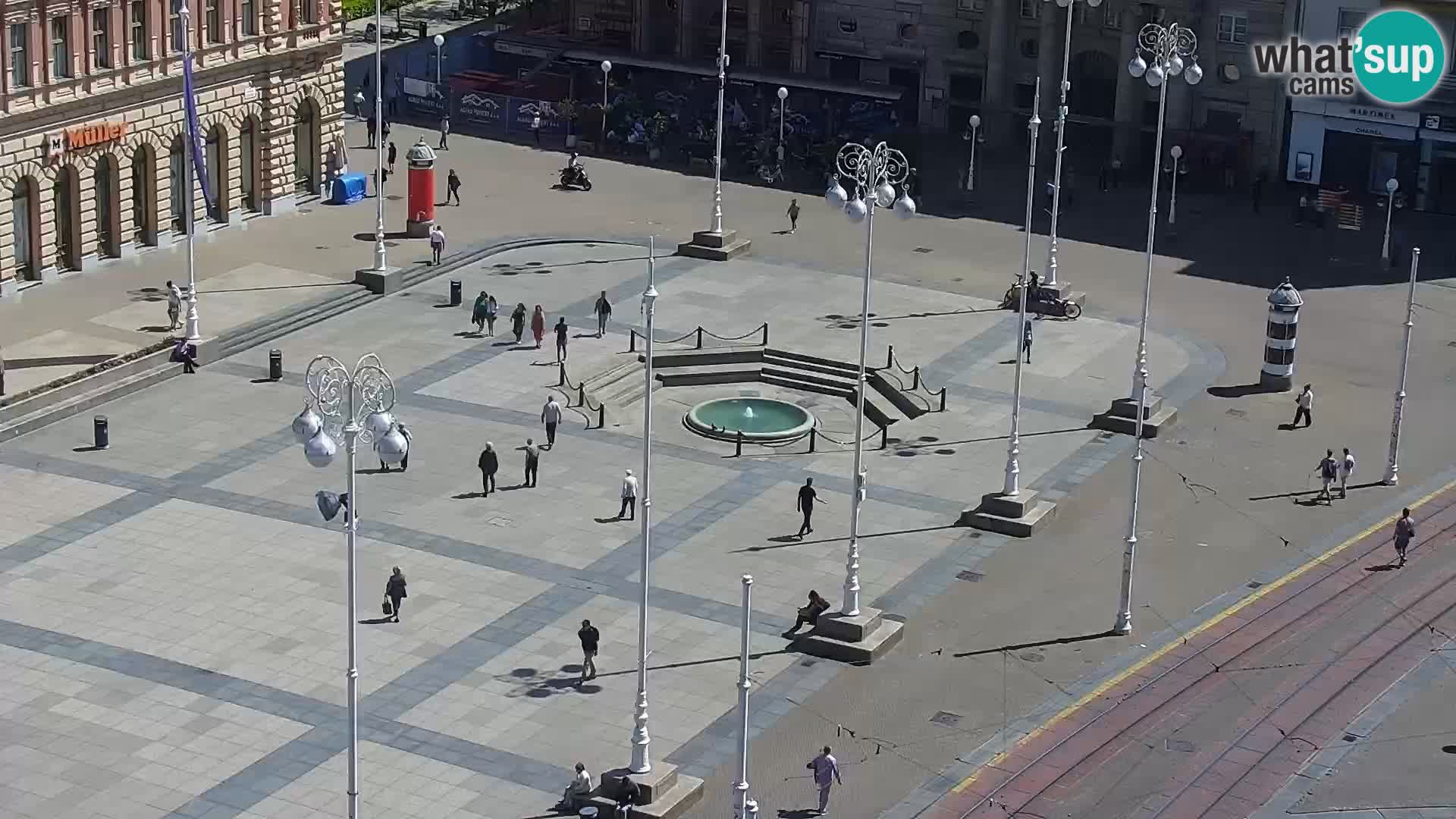 LIVE Webcam Zagreb – Ban Jelačić – Hotel Dubrovnik