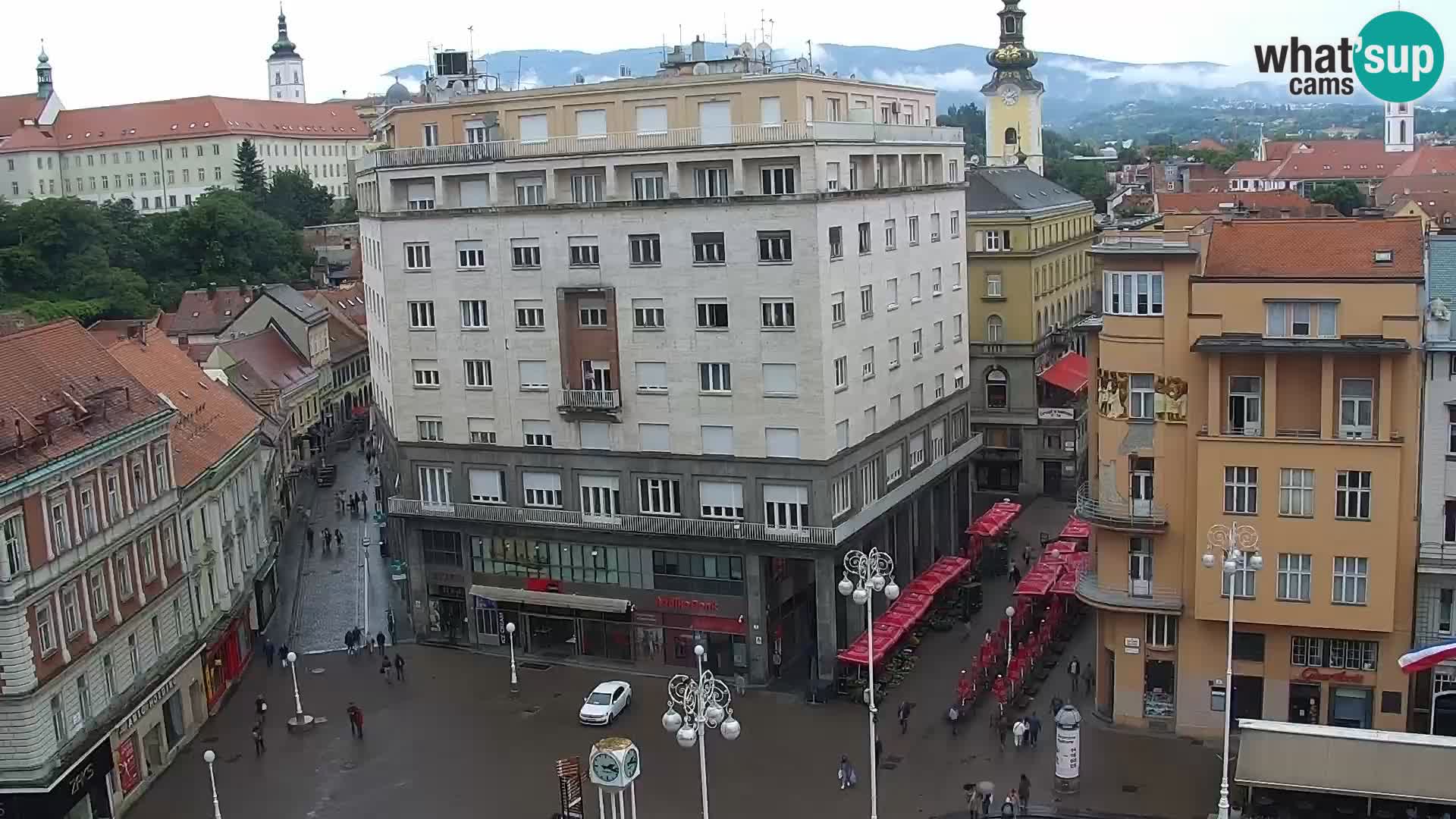 Trg Bana Jelačića v živo Zagreb – Hotel Dubrovnik