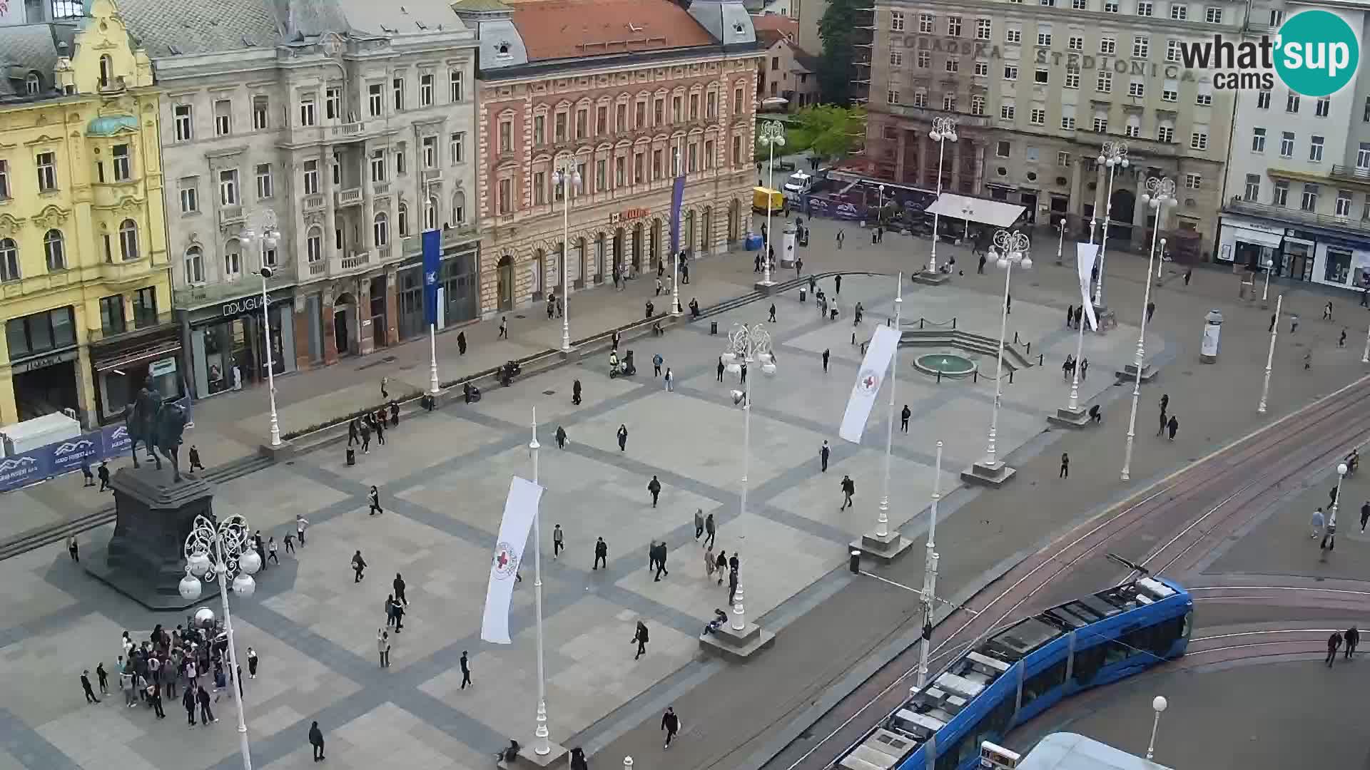 LIVE Webcam Zagreb Hotel Dubrovnik | Ban Jelačić square