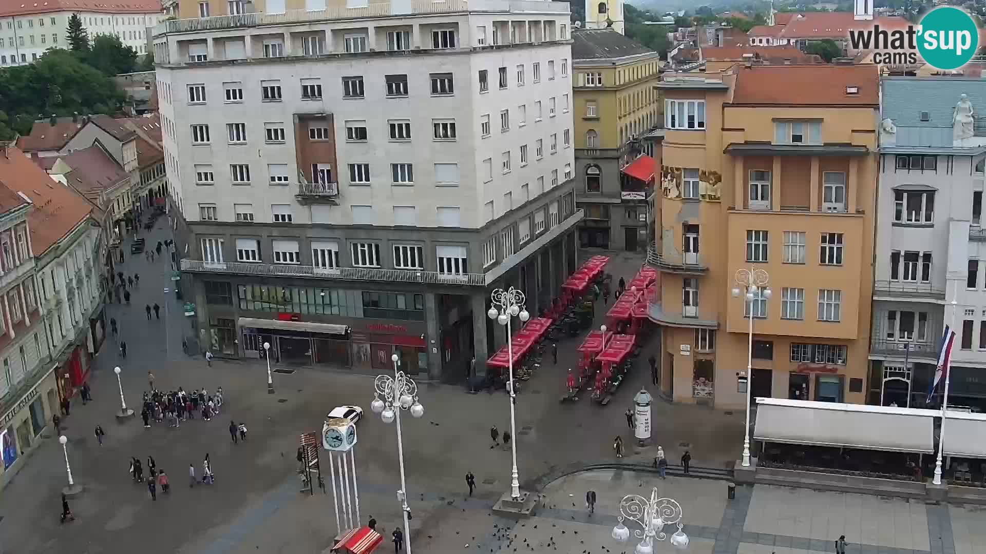 Kamera v živo Zagreb – Trg Bana Jelačića