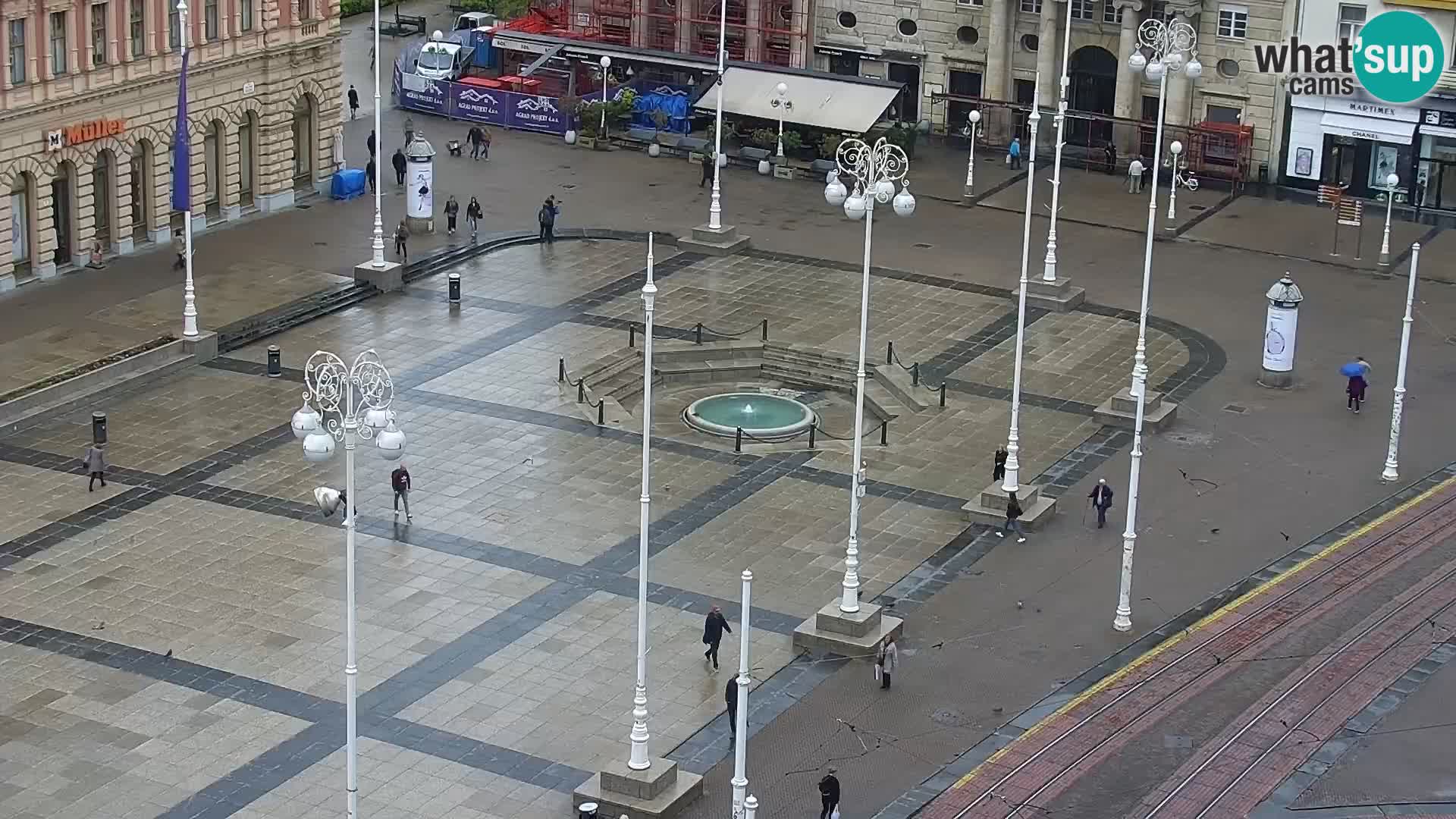 Plaza Ban Jelačić camera en vivo Zagreb – Hotel Dubrovnik