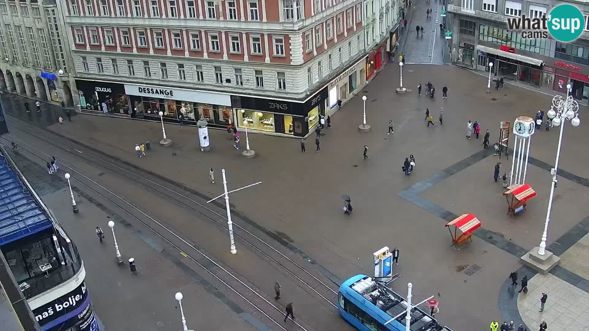 Trg Bana Jelačića web kamera Zagreb – Hotel Dubrovnik