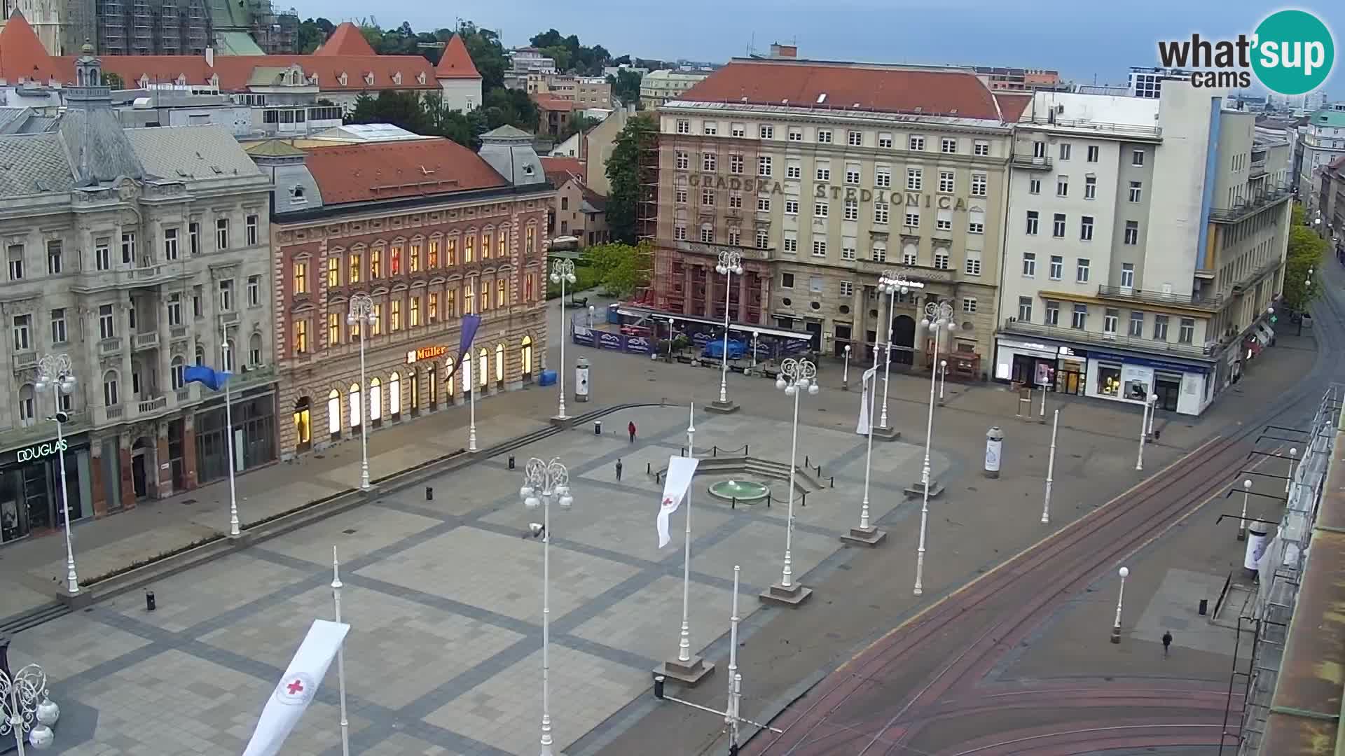 Webcam live Zagreb – Piazza Ban Jelačić