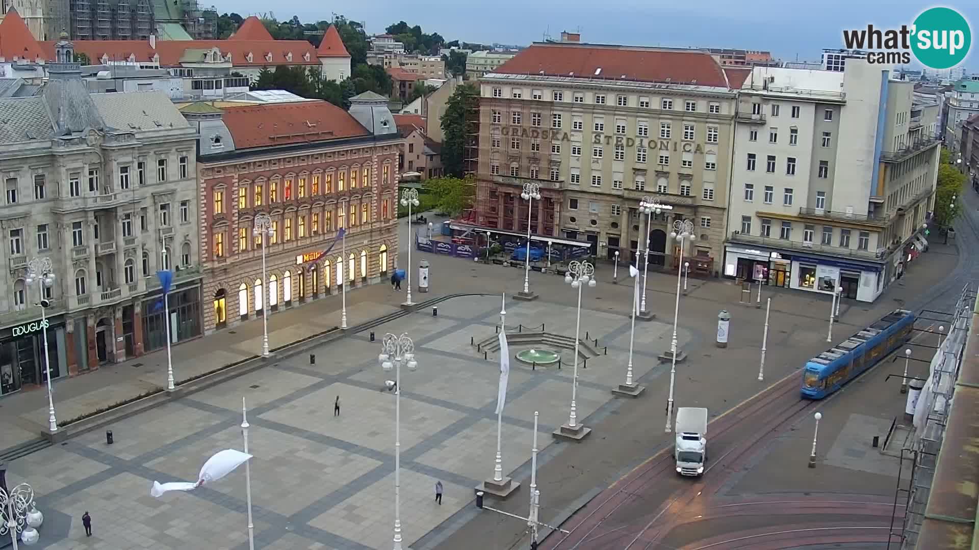 Webcam live Zagreb – Piazza Ban Jelačić