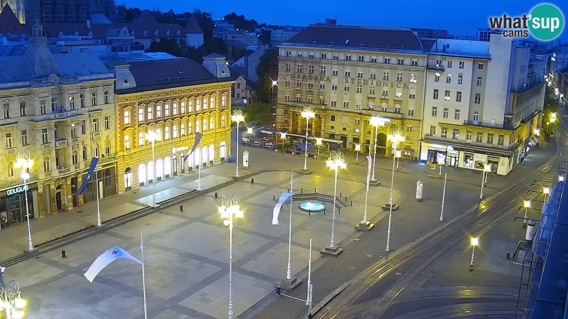Trg Bana Jelačića web kamera Zagreb – Hotel Dubrovnik
