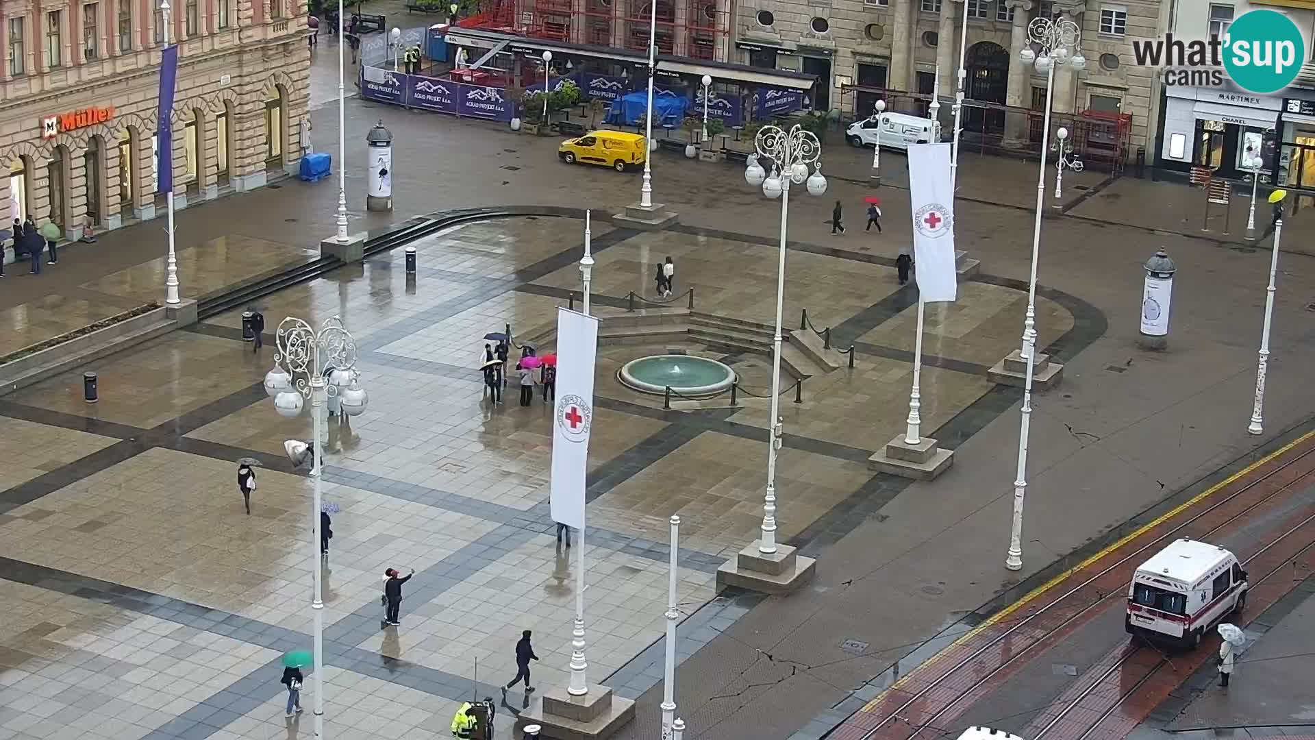 LIVE Webcam Zagreb Hotel Dubrovnik | Ban Jelačić square