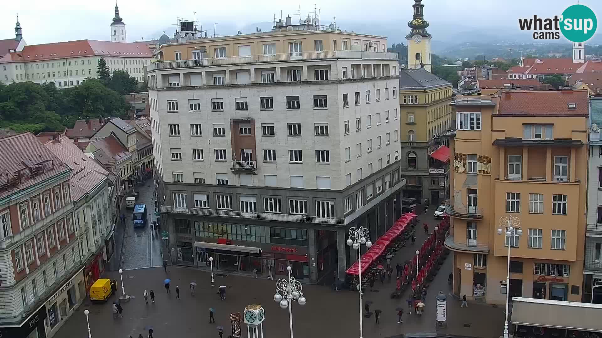 Trg Bana Jelačića v živo Zagreb – Hotel Dubrovnik