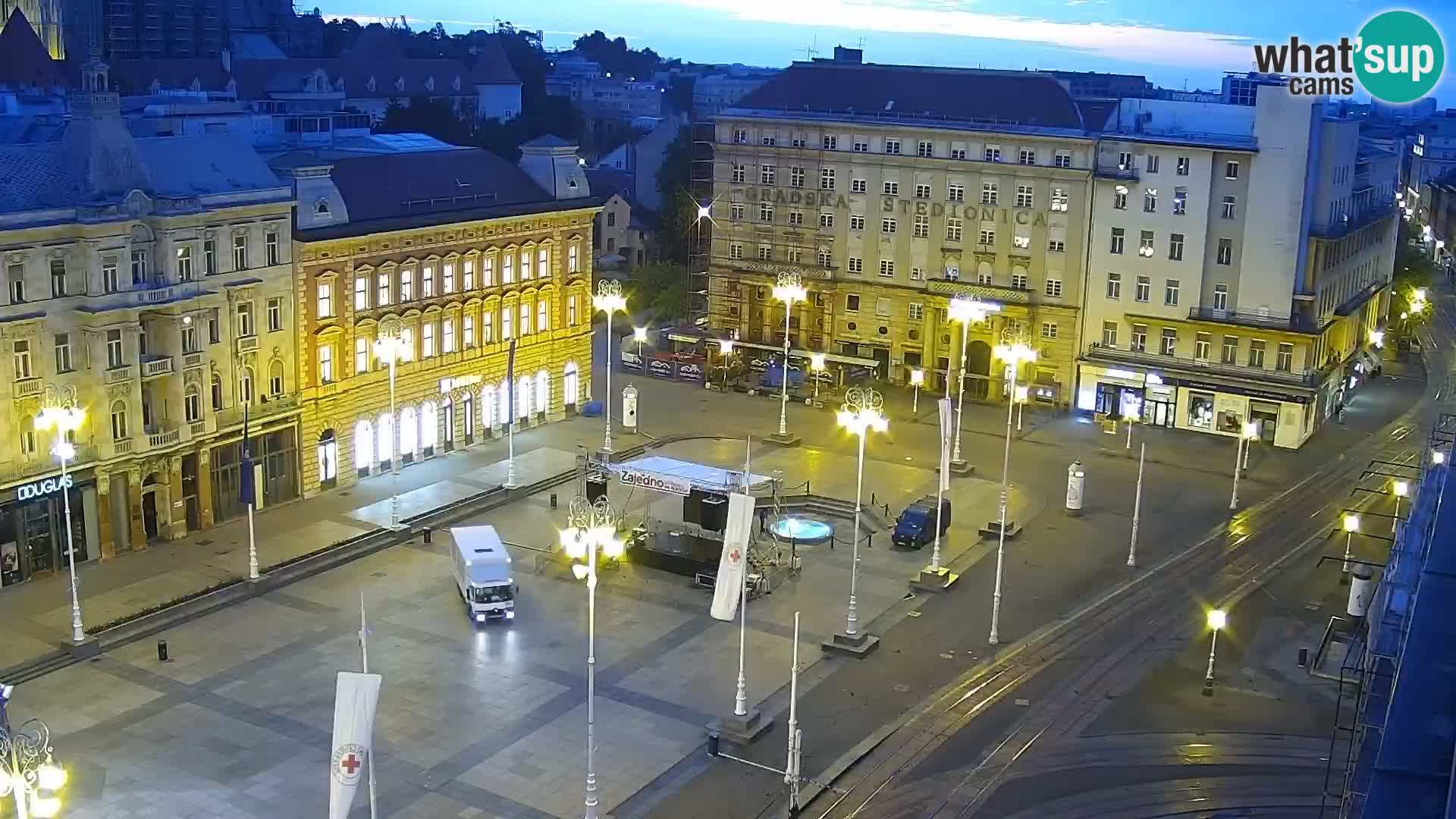 Kamera v živo Zagreb – Trg Bana Jelačića