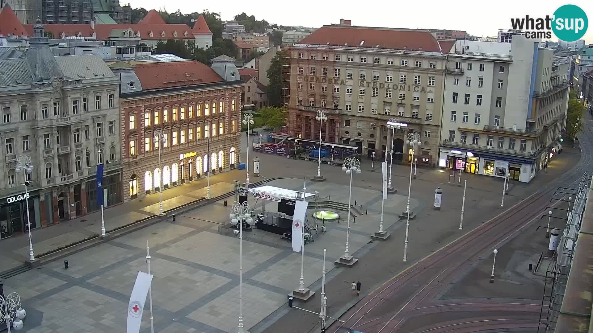 Plaza Ban Jelačić camera en vivo Zagreb – Hotel Dubrovnik