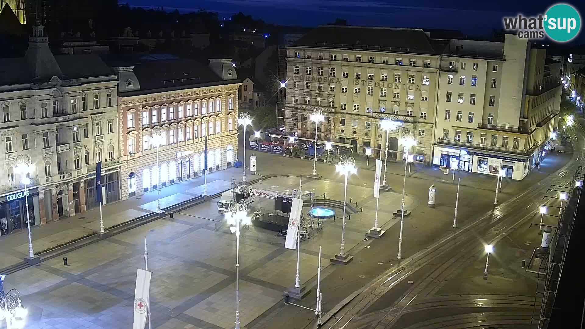 Plaza Ban Jelačić camera en vivo Zagreb – Hotel Dubrovnik