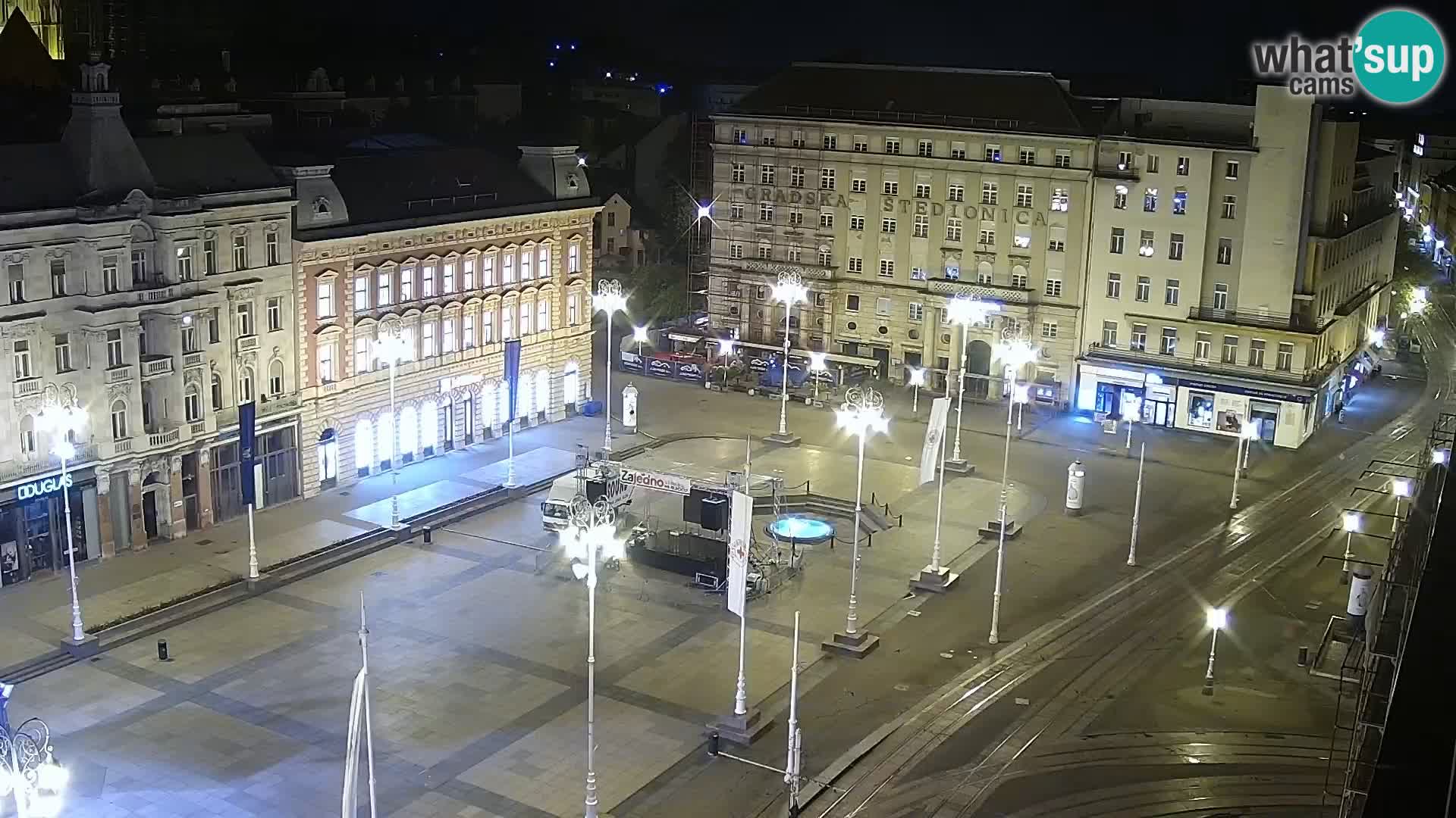 Plaza Ban Jelačić camera en vivo Zagreb – Hotel Dubrovnik