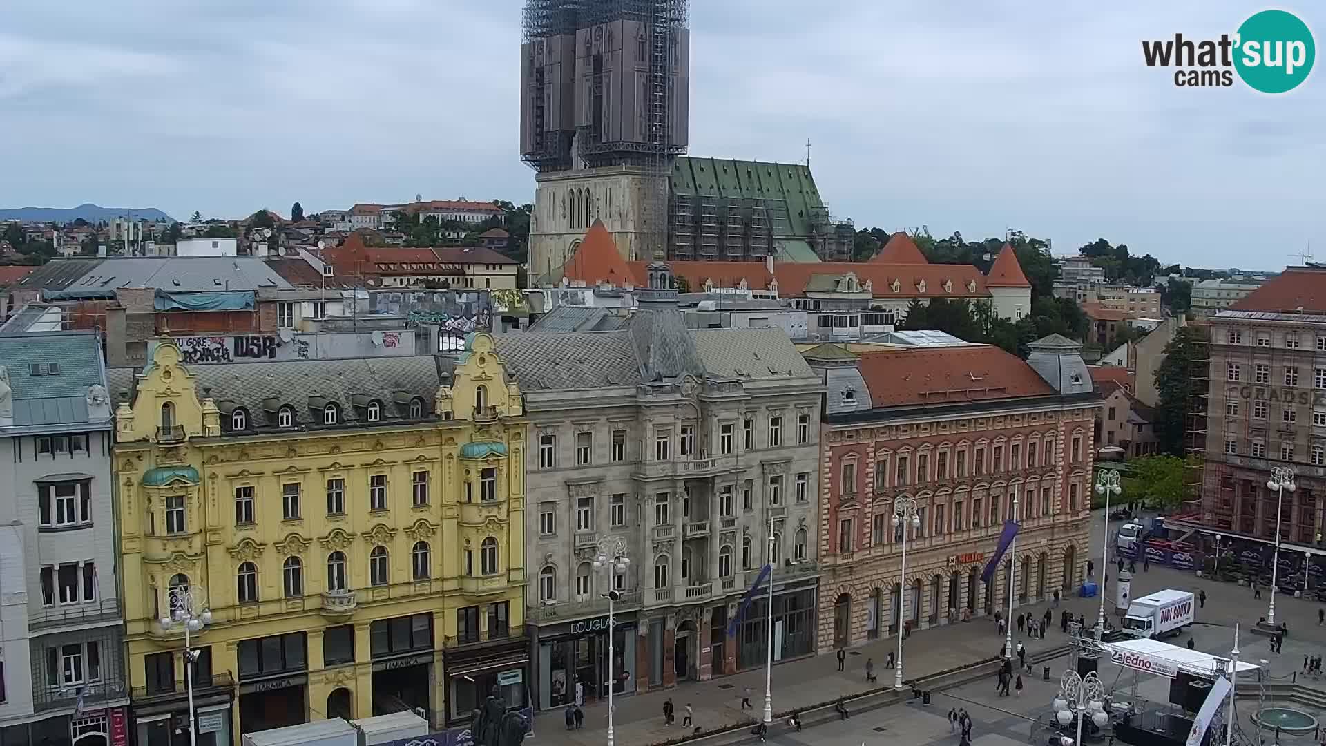 Kamera v živo Zagreb – Trg Bana Jelačića
