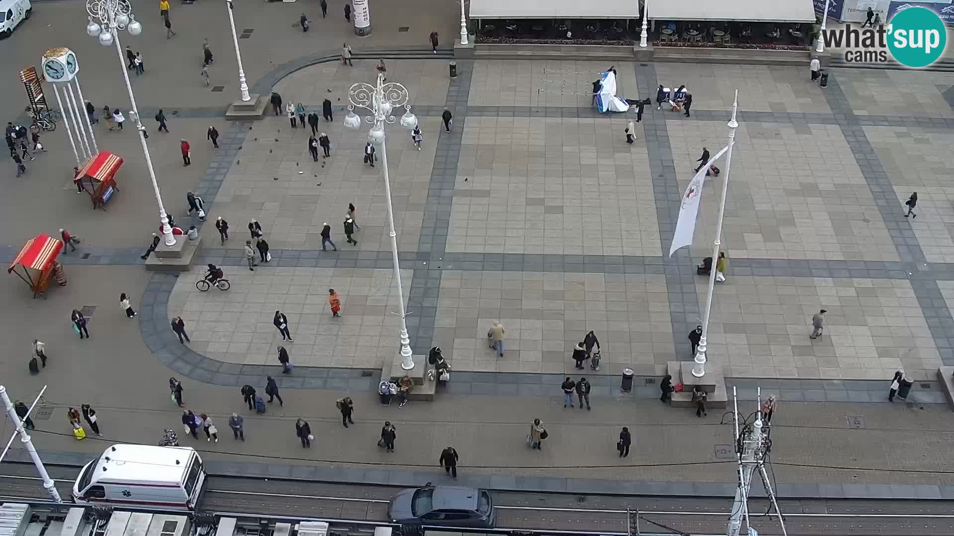 Kamera v živo Zagreb – Trg Bana Jelačića