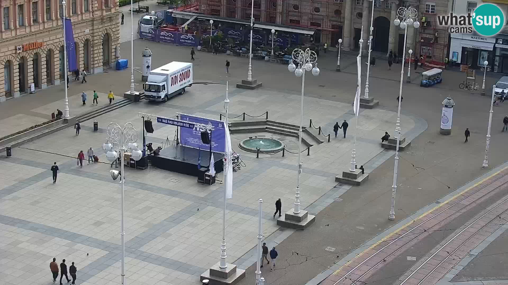 Webcam live Zagreb – Ban Jelačić Platz