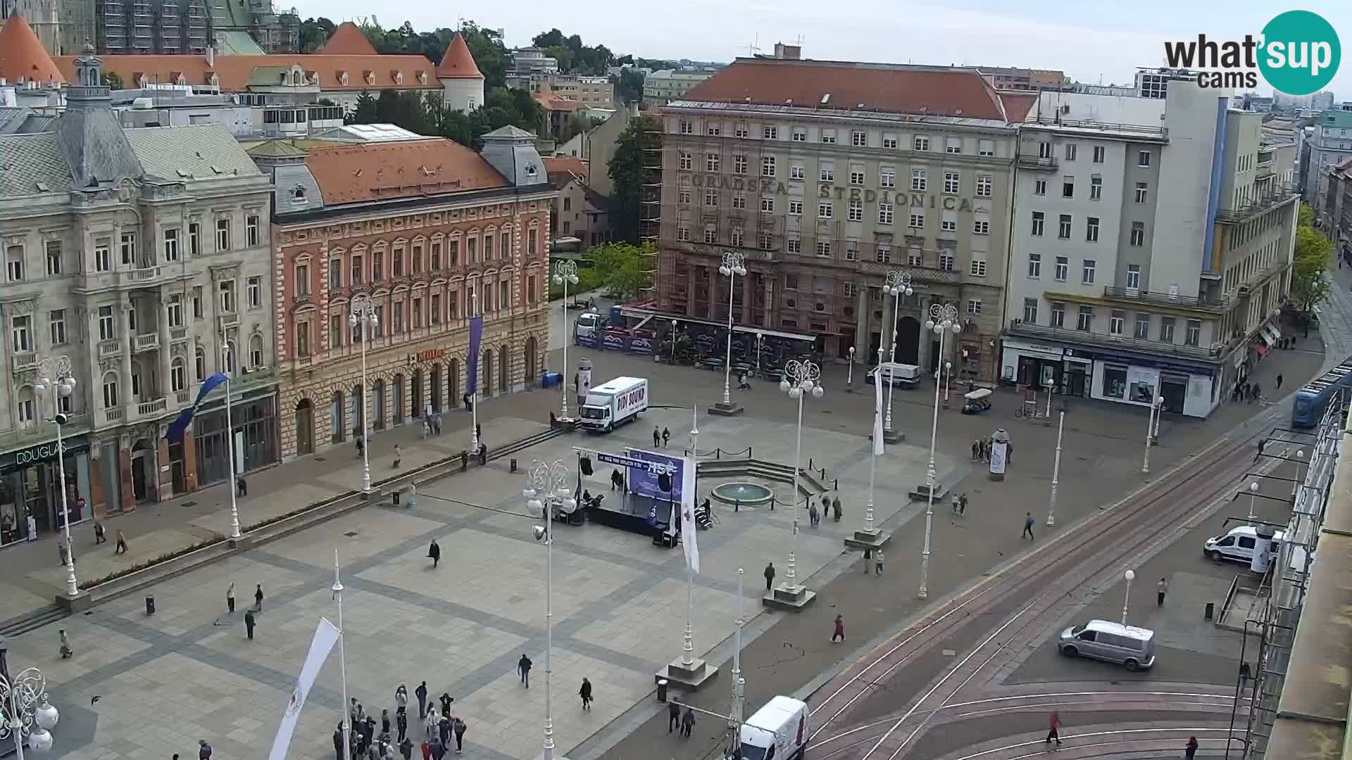 Plaza Ban Jelačić camera en vivo Zagreb – Hotel Dubrovnik