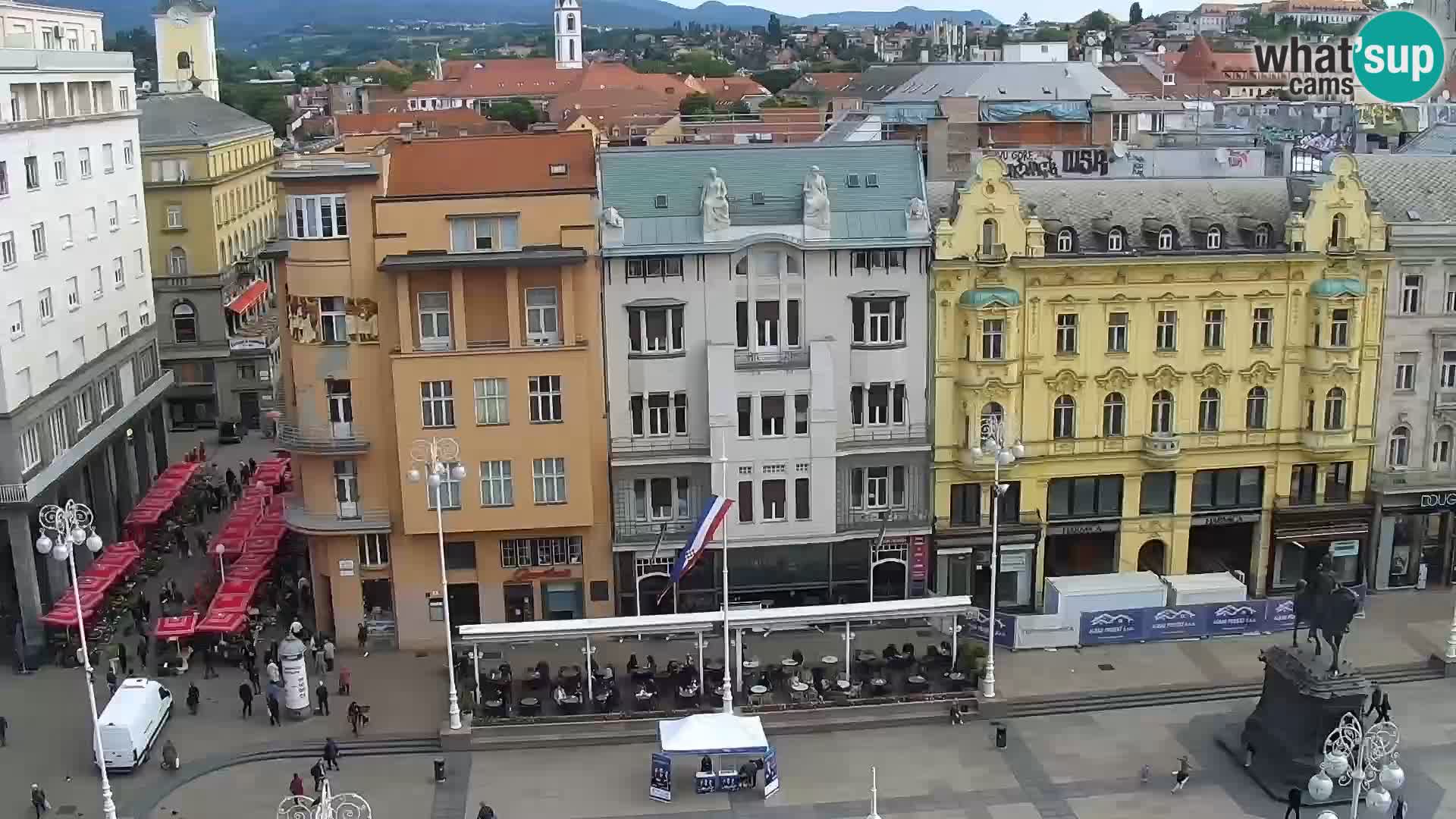 Trg Bana Jelačića web kamera Zagreb – Hotel Dubrovnik