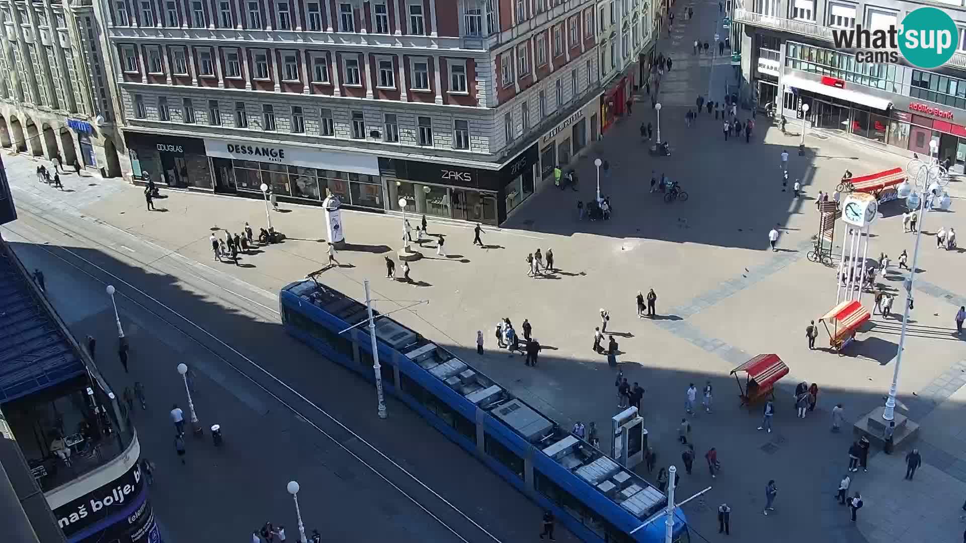 Ban Jelačić Platz  Live webcam Zagreb – Hotel Dubrovnik