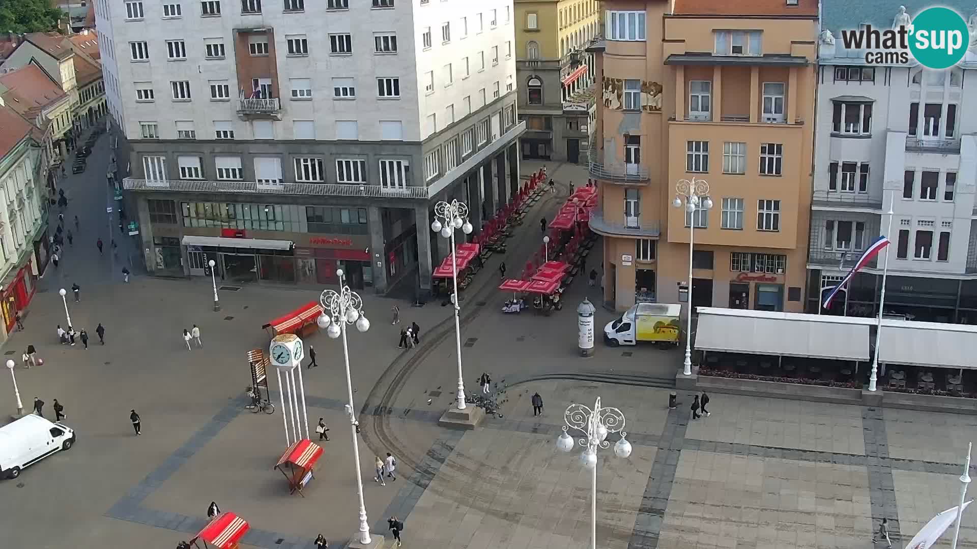 Kamera v živo Zagreb – Trg Bana Jelačića