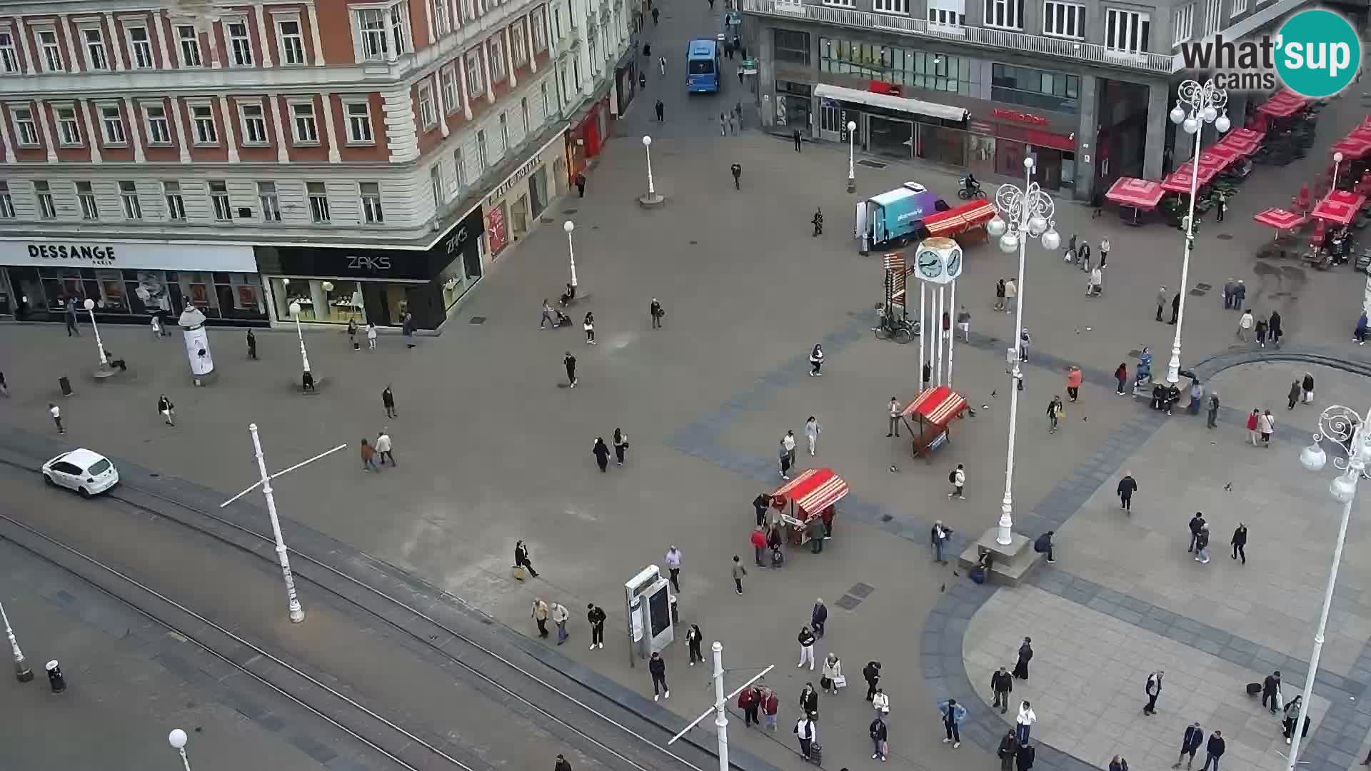 Plaza Ban Jelačić camera en vivo Zagreb – Hotel Dubrovnik