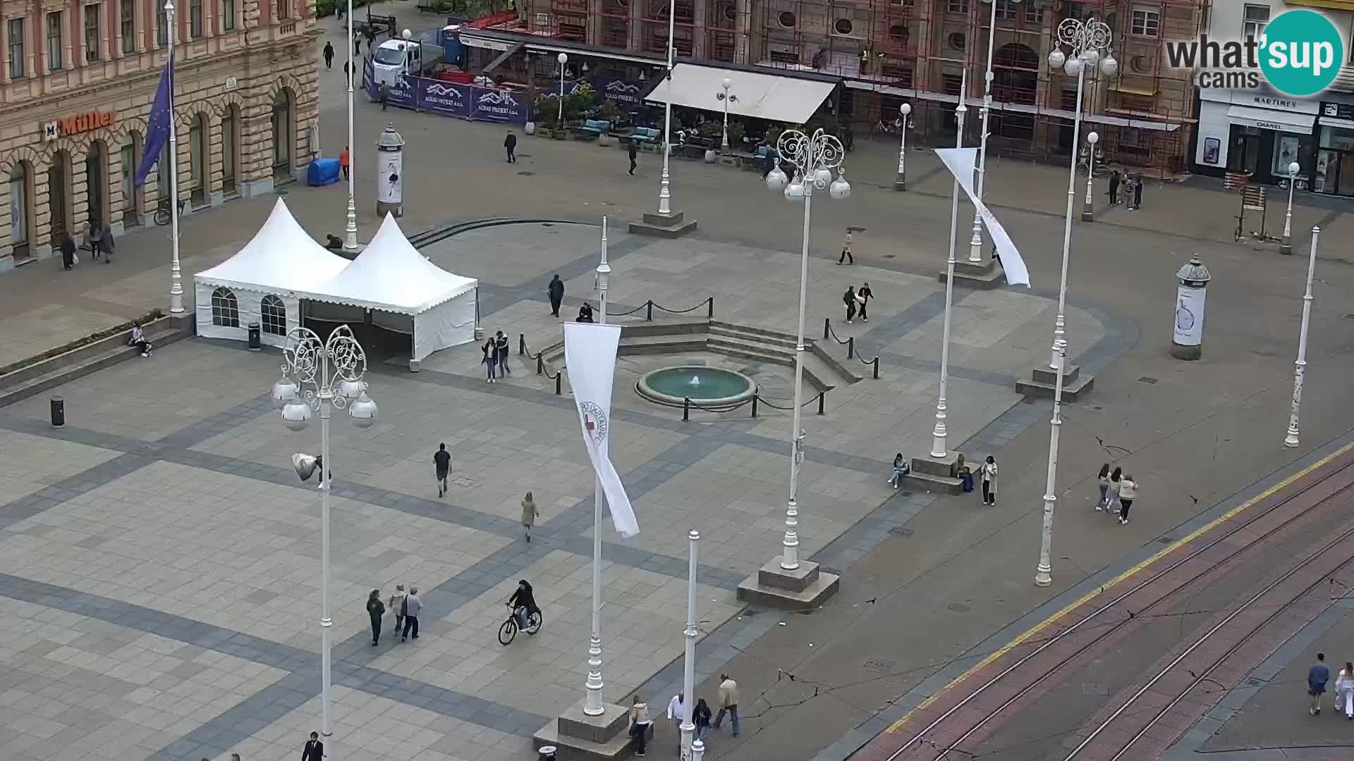 Plaza Ban Jelačić camera en vivo Zagreb – Hotel Dubrovnik