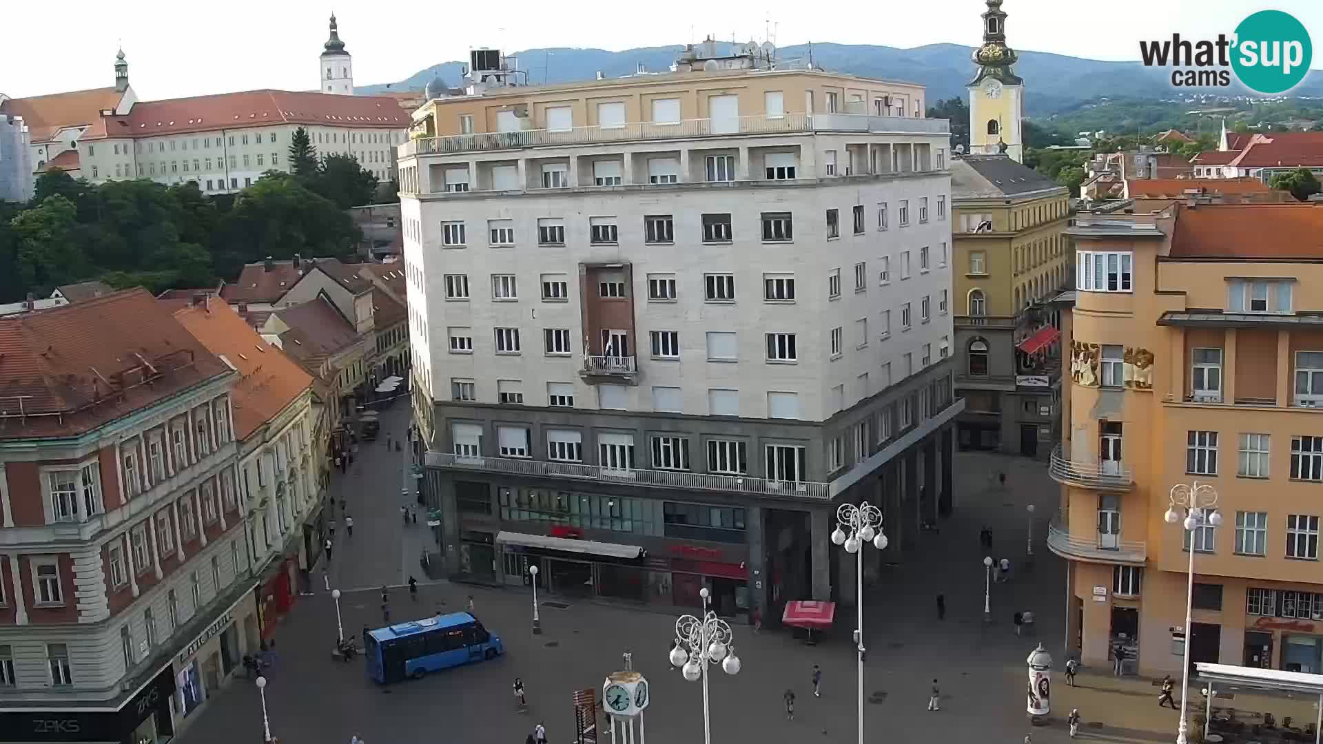 Plaza Ban Jelačić camera en vivo Zagreb – Hotel Dubrovnik