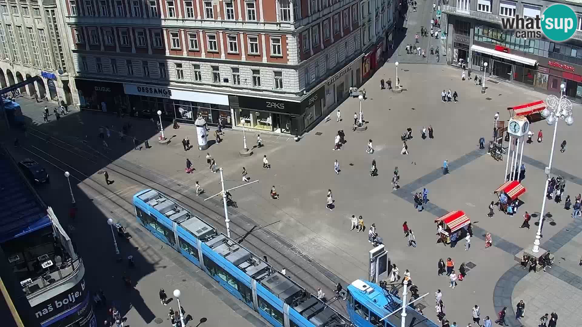 Trg Bana Jelačića web kamera Zagreb – Hotel Dubrovnik