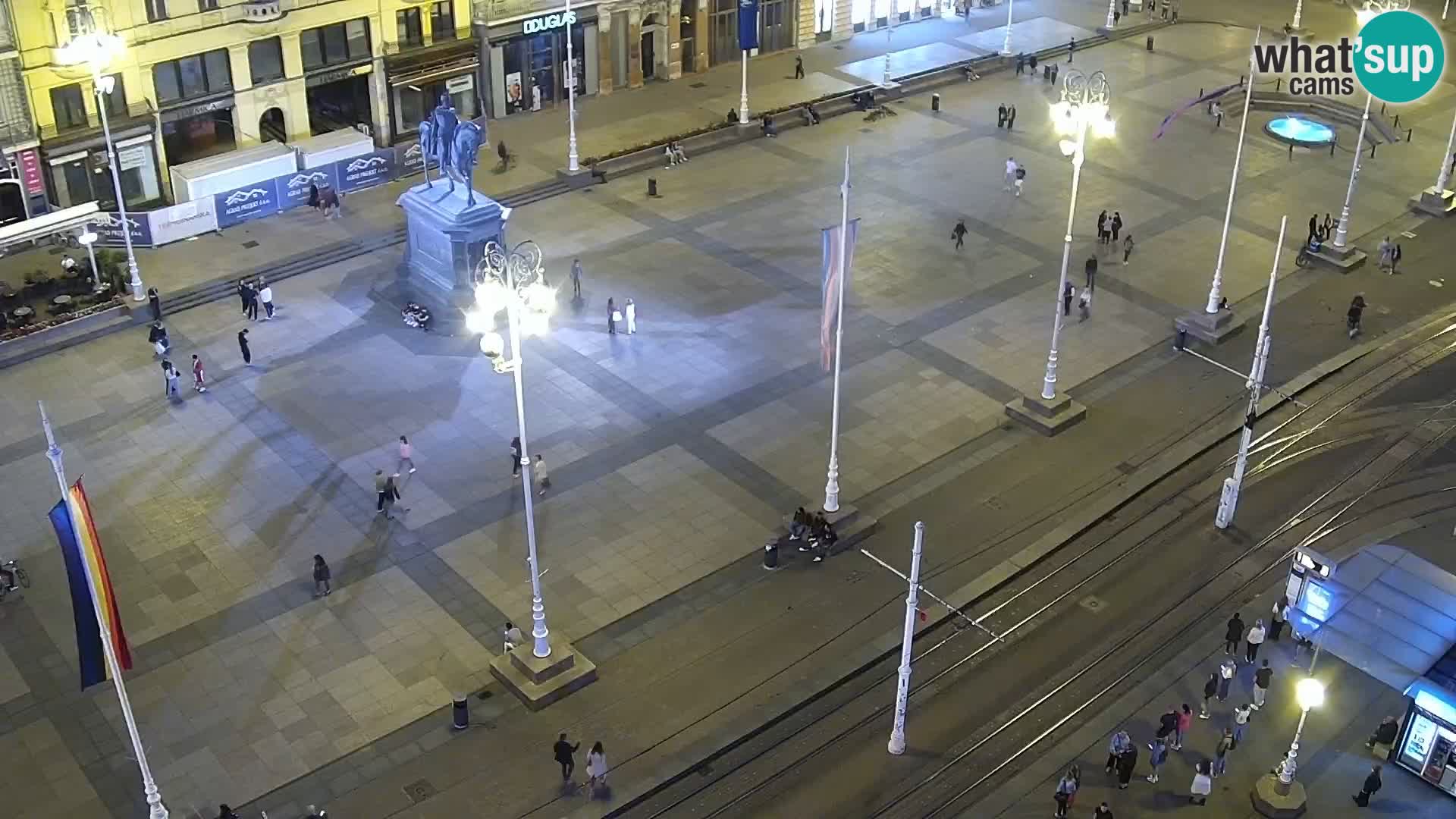 Plaza Ban Jelačić camera en vivo Zagreb – Hotel Dubrovnik