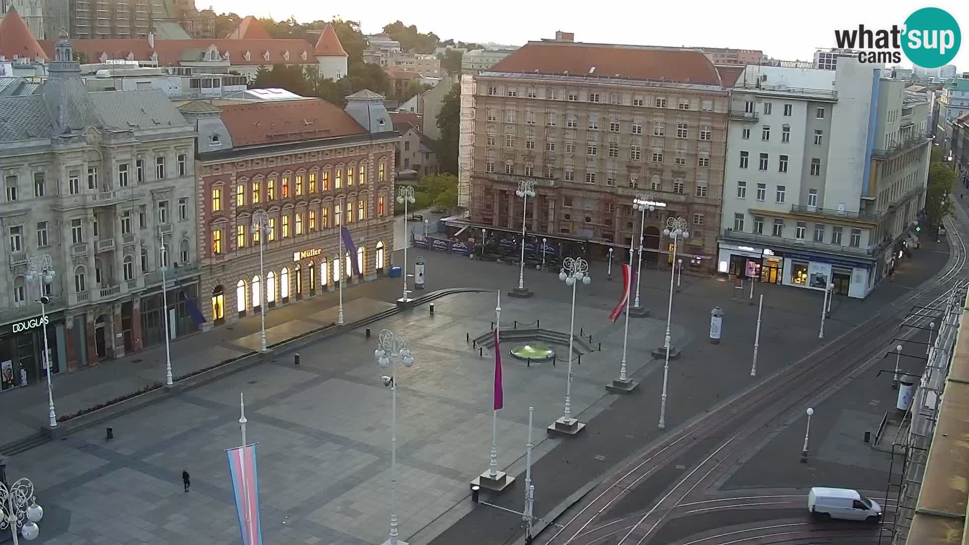 Plaza Ban Jelačić camera en vivo Zagreb – Hotel Dubrovnik