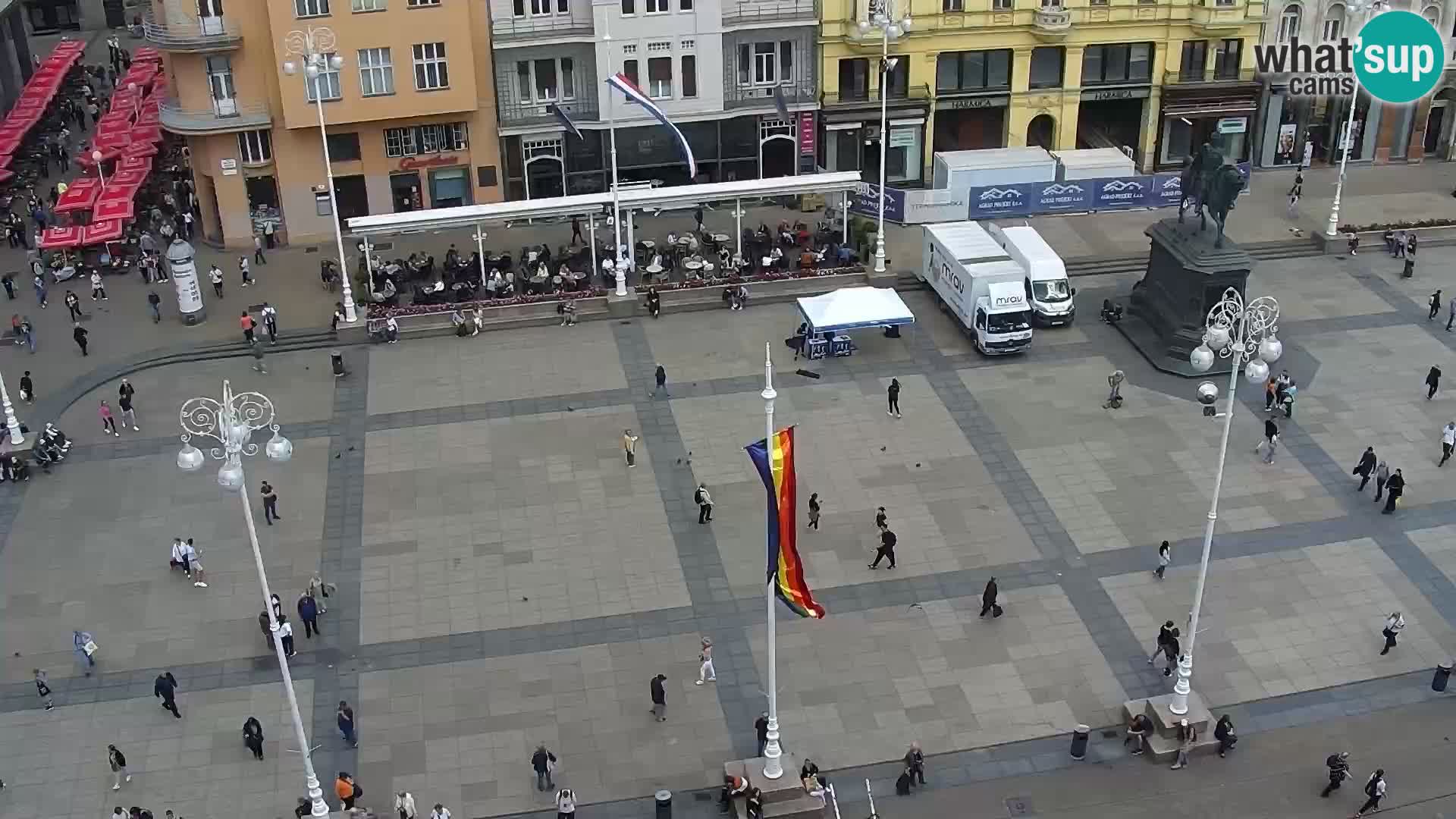 Plaza Ban Jelačić camera en vivo Zagreb – Hotel Dubrovnik