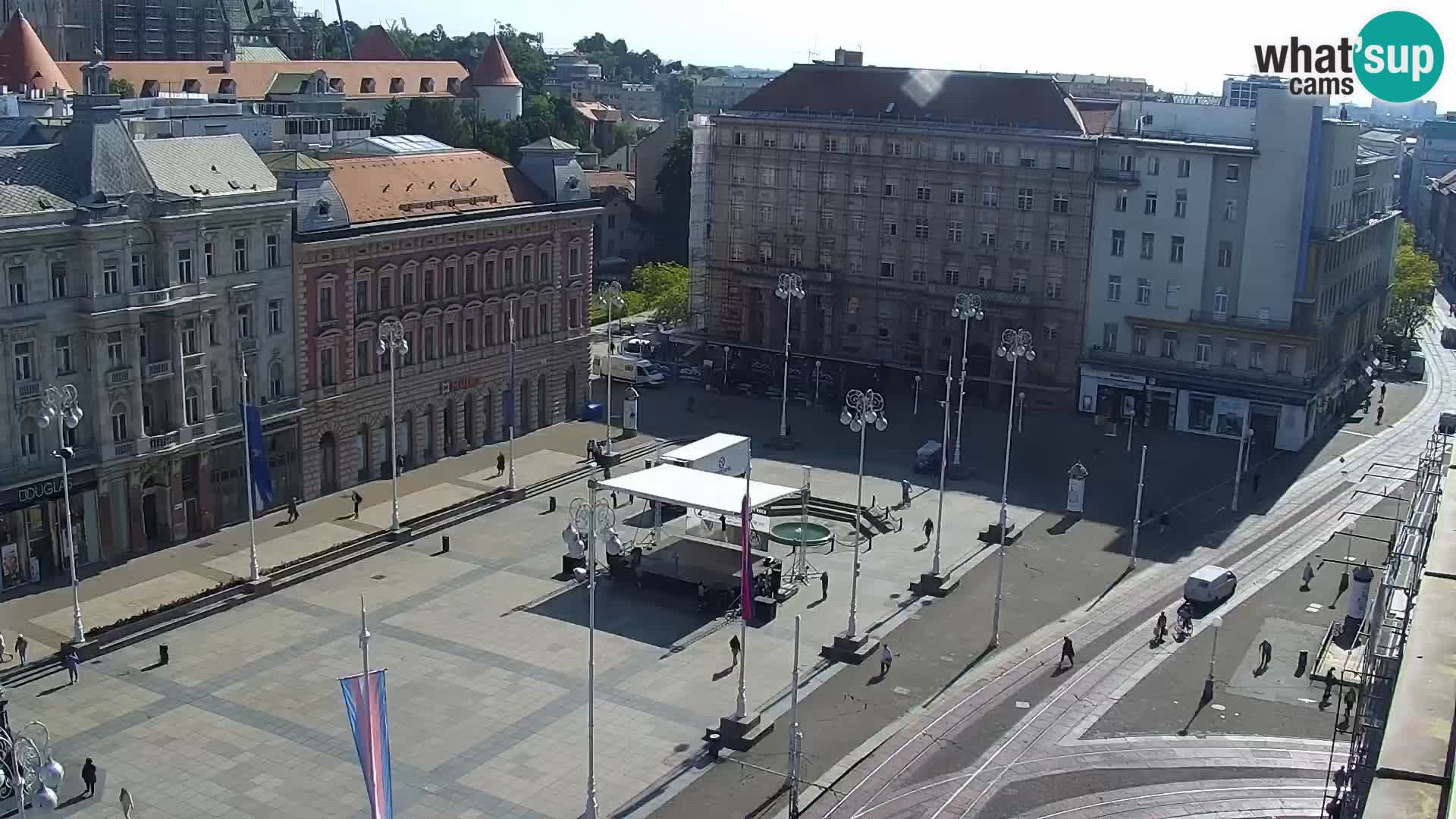 LIVE Webcam Zagreb – Ban Jelačić – Hotel Dubrovnik