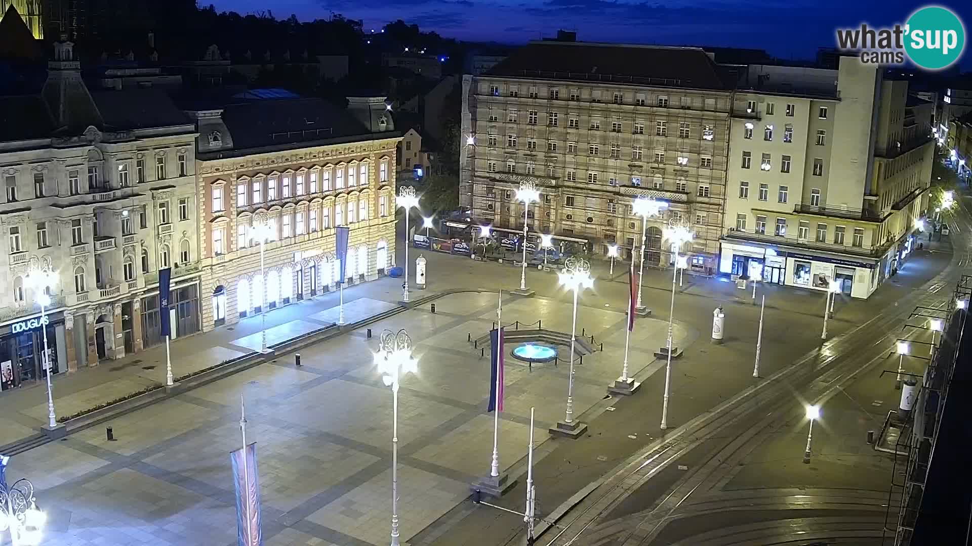 LIVE Webcam Zagreb – Ban Jelačić – Hotel Dubrovnik