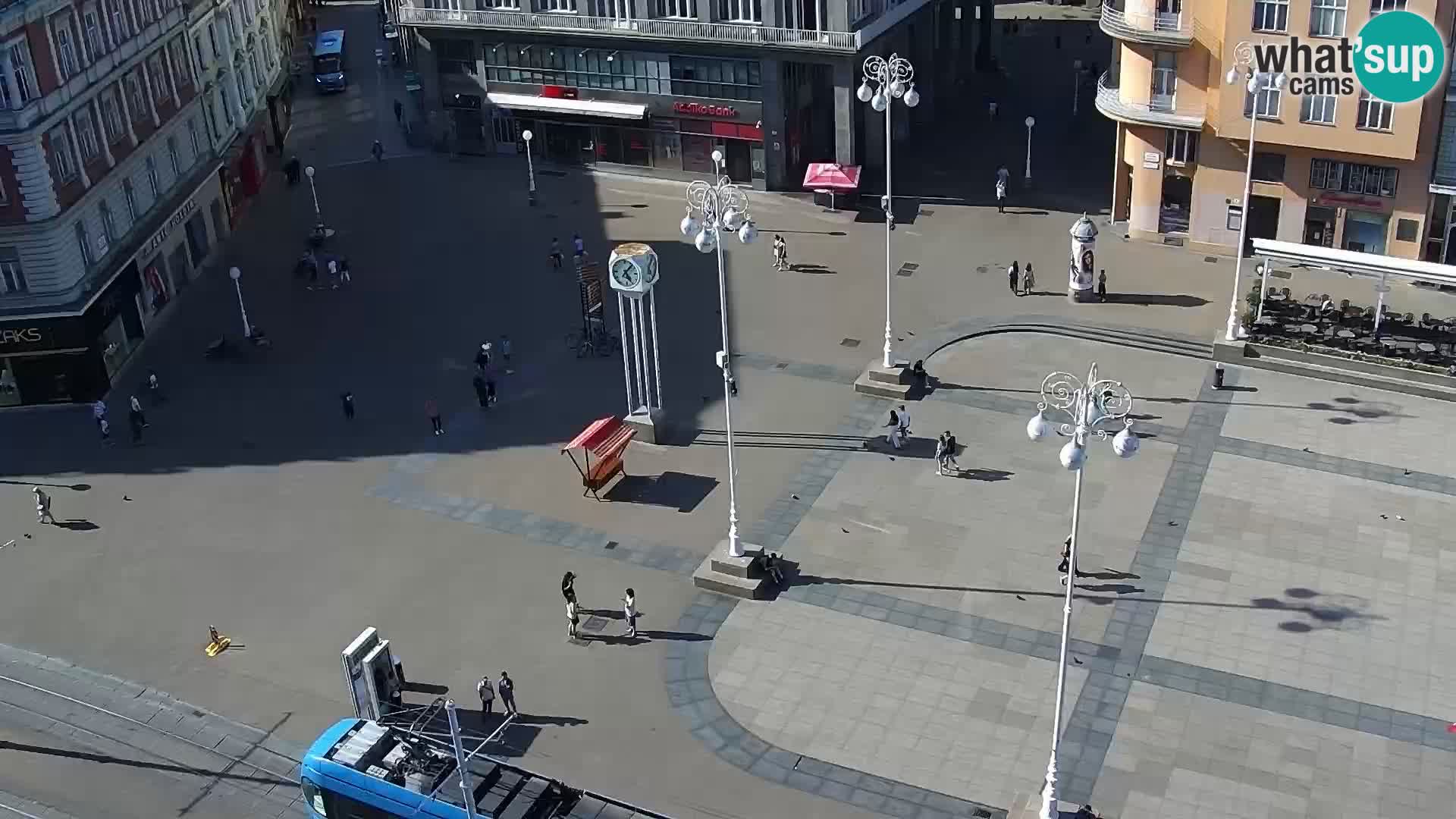 Trg Bana Jelačića web kamera Zagreb – Hotel Dubrovnik