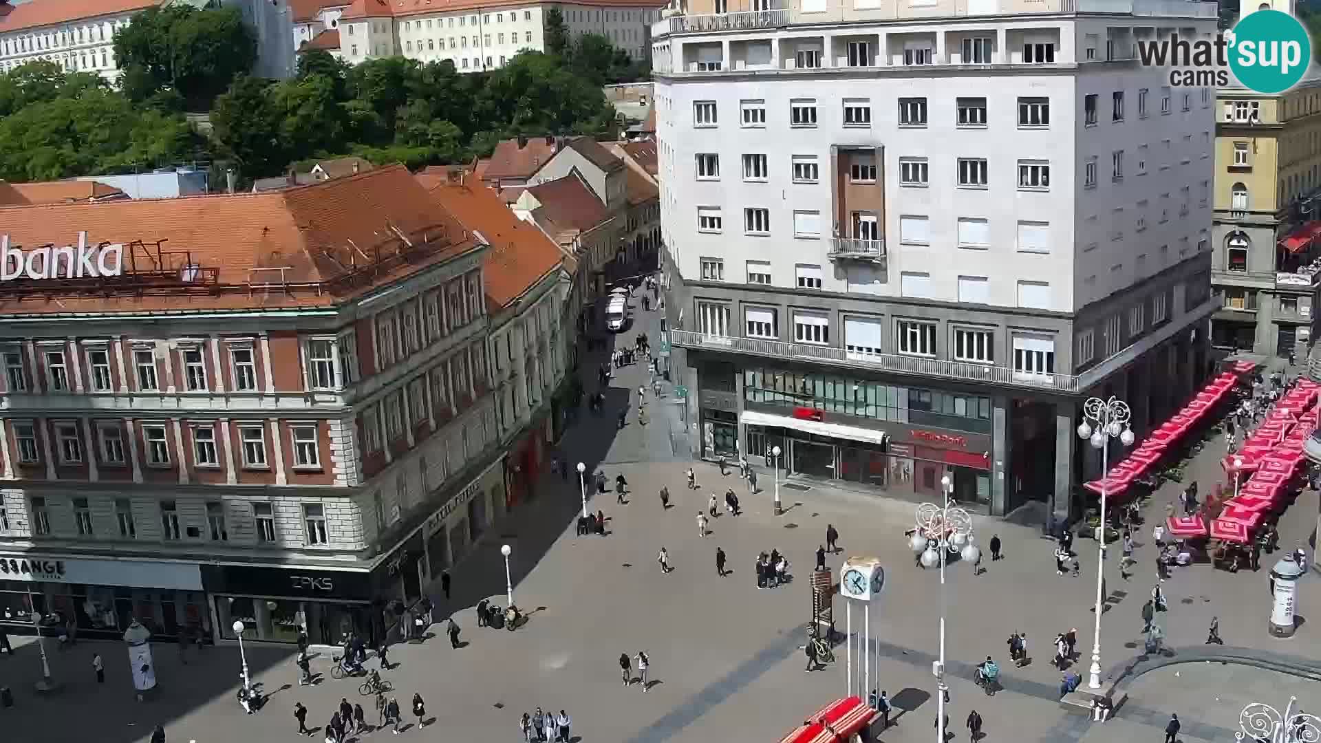Kamera v živo Zagreb – Trg Bana Jelačića