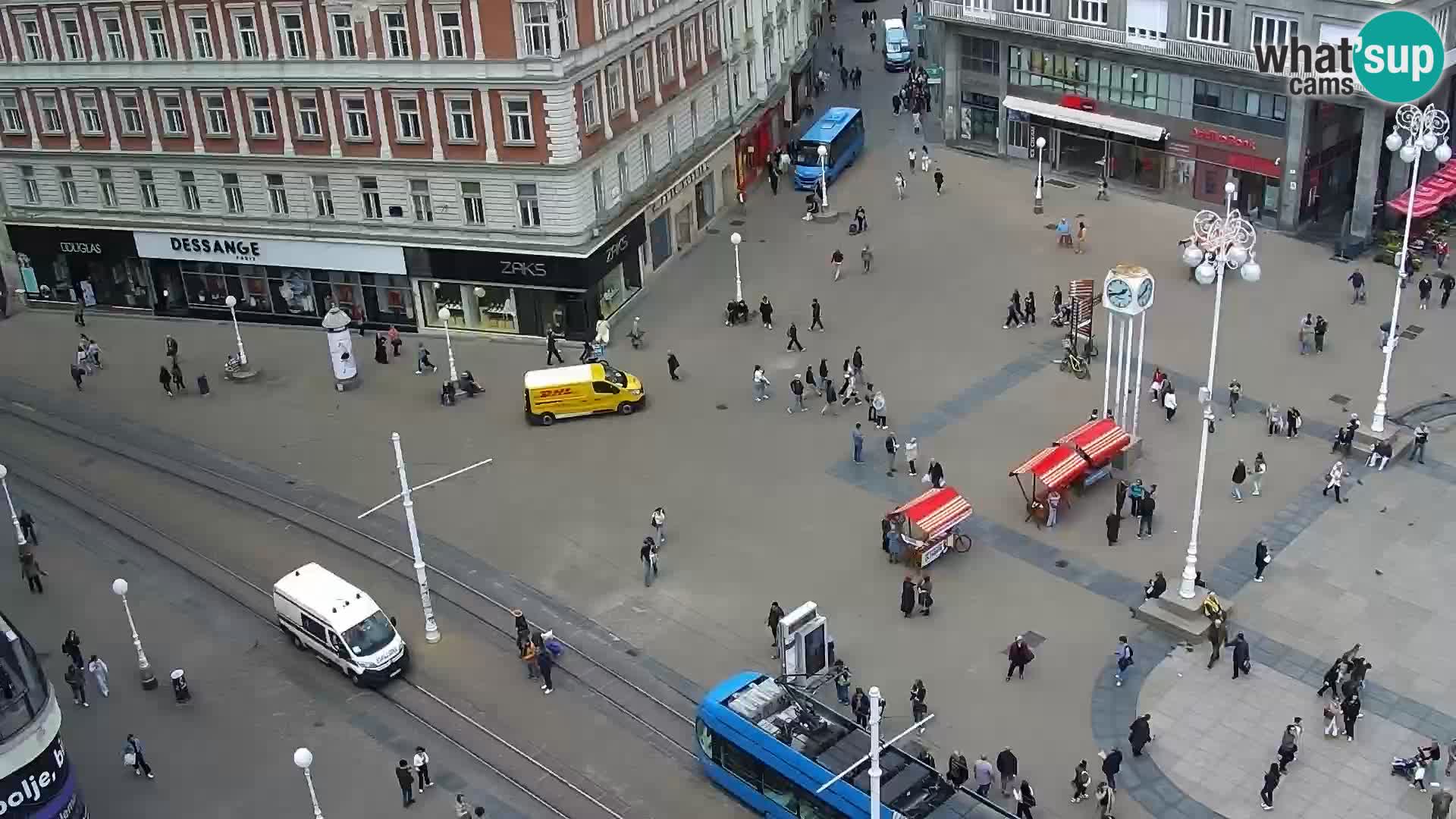 Kamera v živo Zagreb – Trg Bana Jelačića