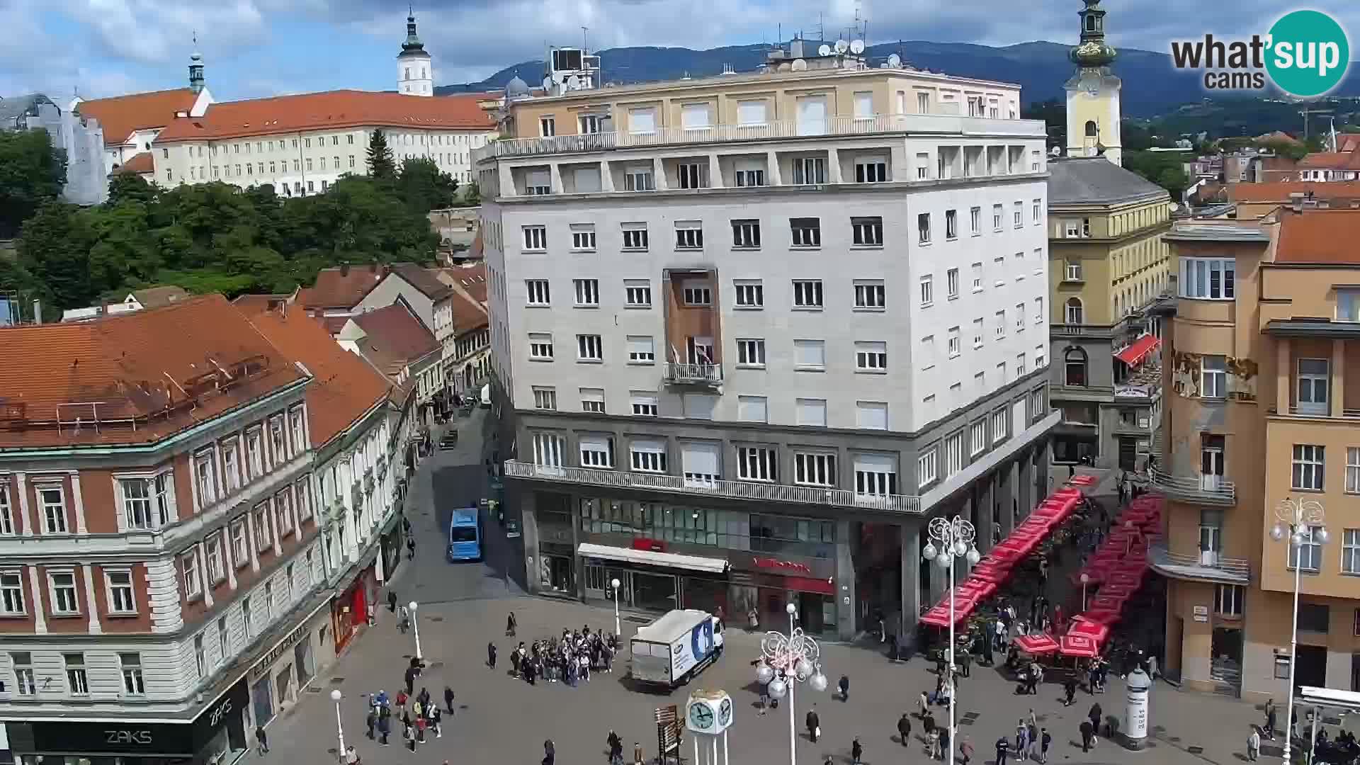 LIVE Webcam Zagreb – Ban Jelačić – Hotel Dubrovnik