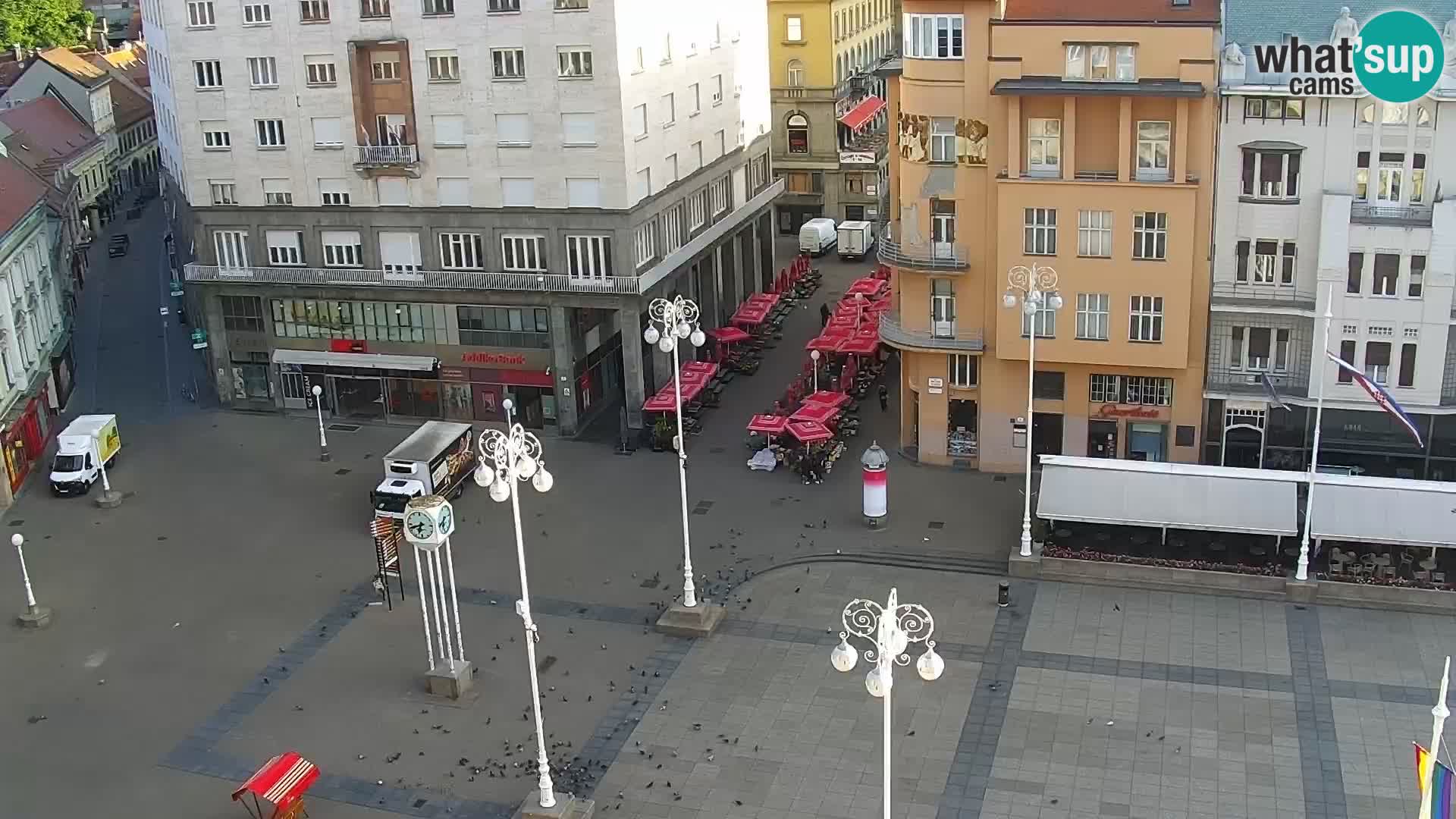 Trg Bana Jelačića web kamera Zagreb – Hotel Dubrovnik