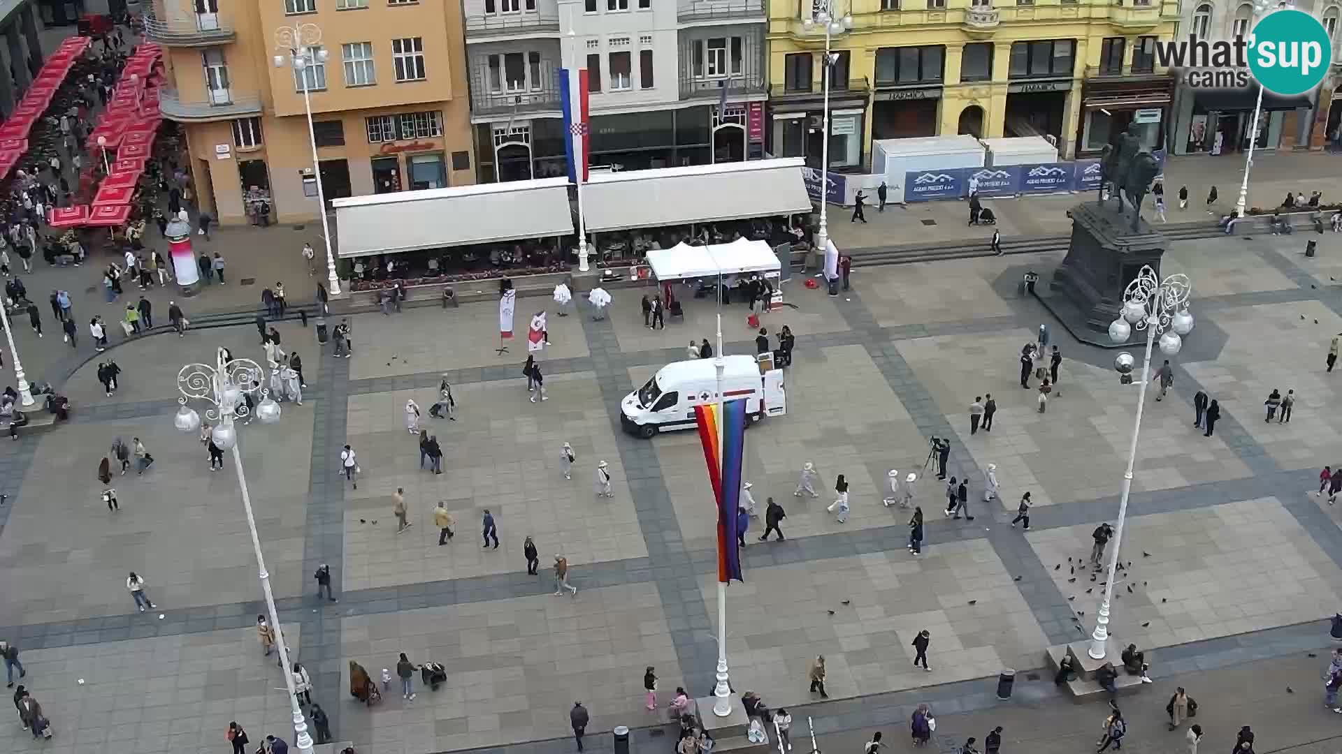 Webcam live Zagreb – Piazza Ban Jelačić