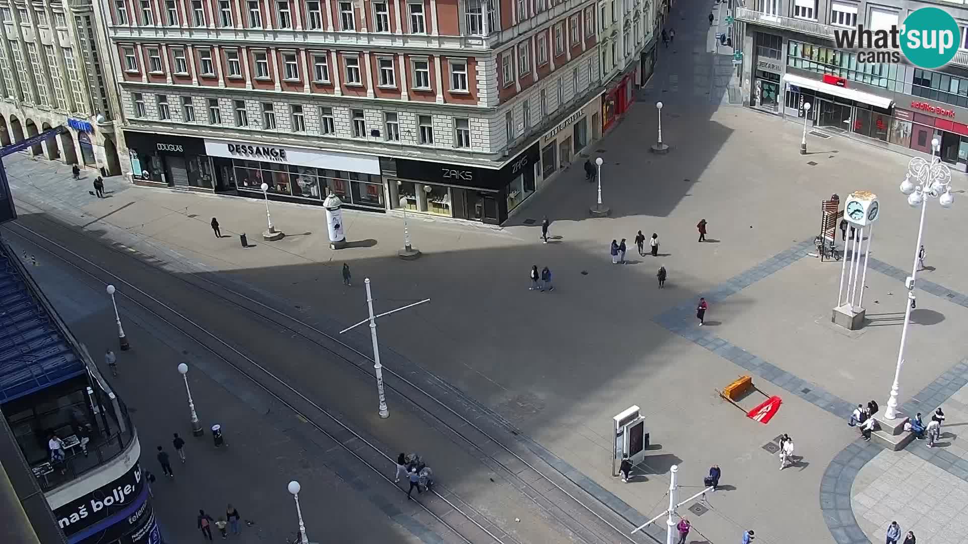 LIVE Webcam Zagreb – Ban Jelačić – Hotel Dubrovnik